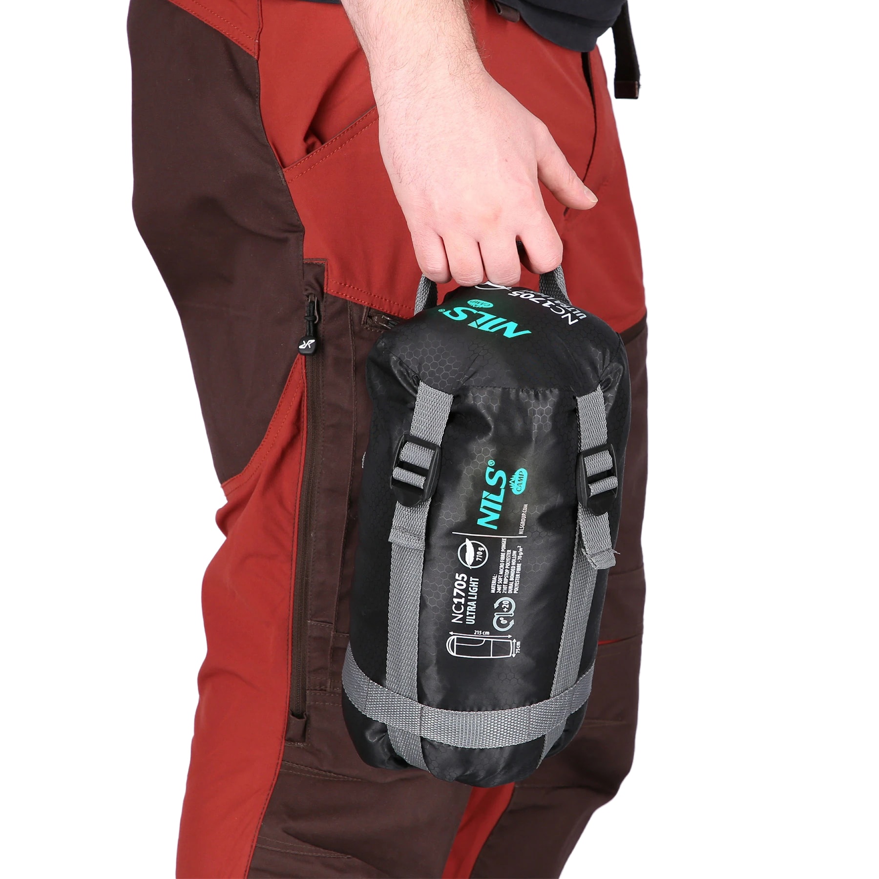 Nils Camp Ultra Light hálózsák - Fekete-menta