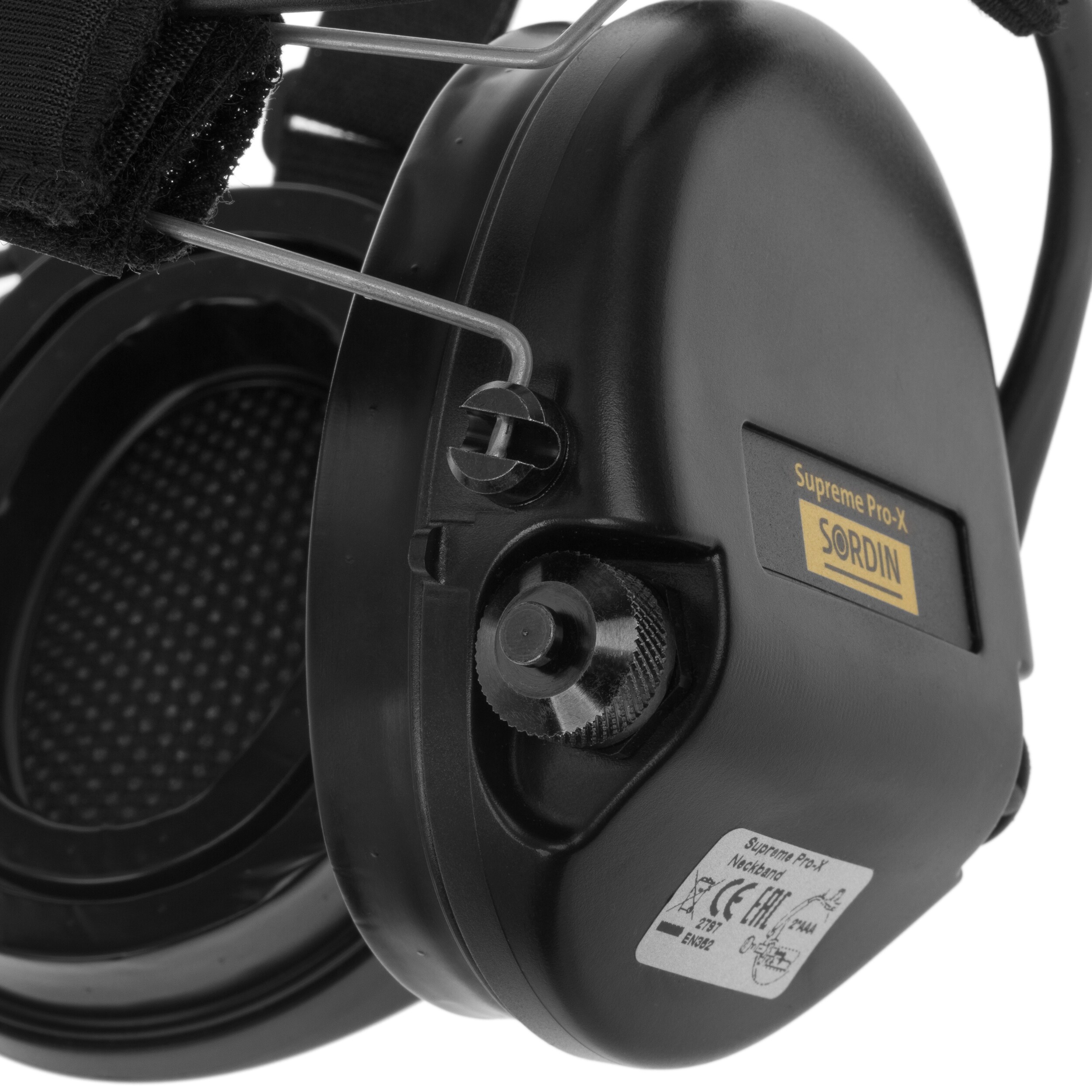Sordin Supreme Pro-X Gel Neckband aktív hallásvédő - Black