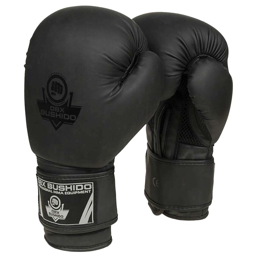 DBX Bushido Black Master B-2V12 boxkesztyű - Fekete/Szürke