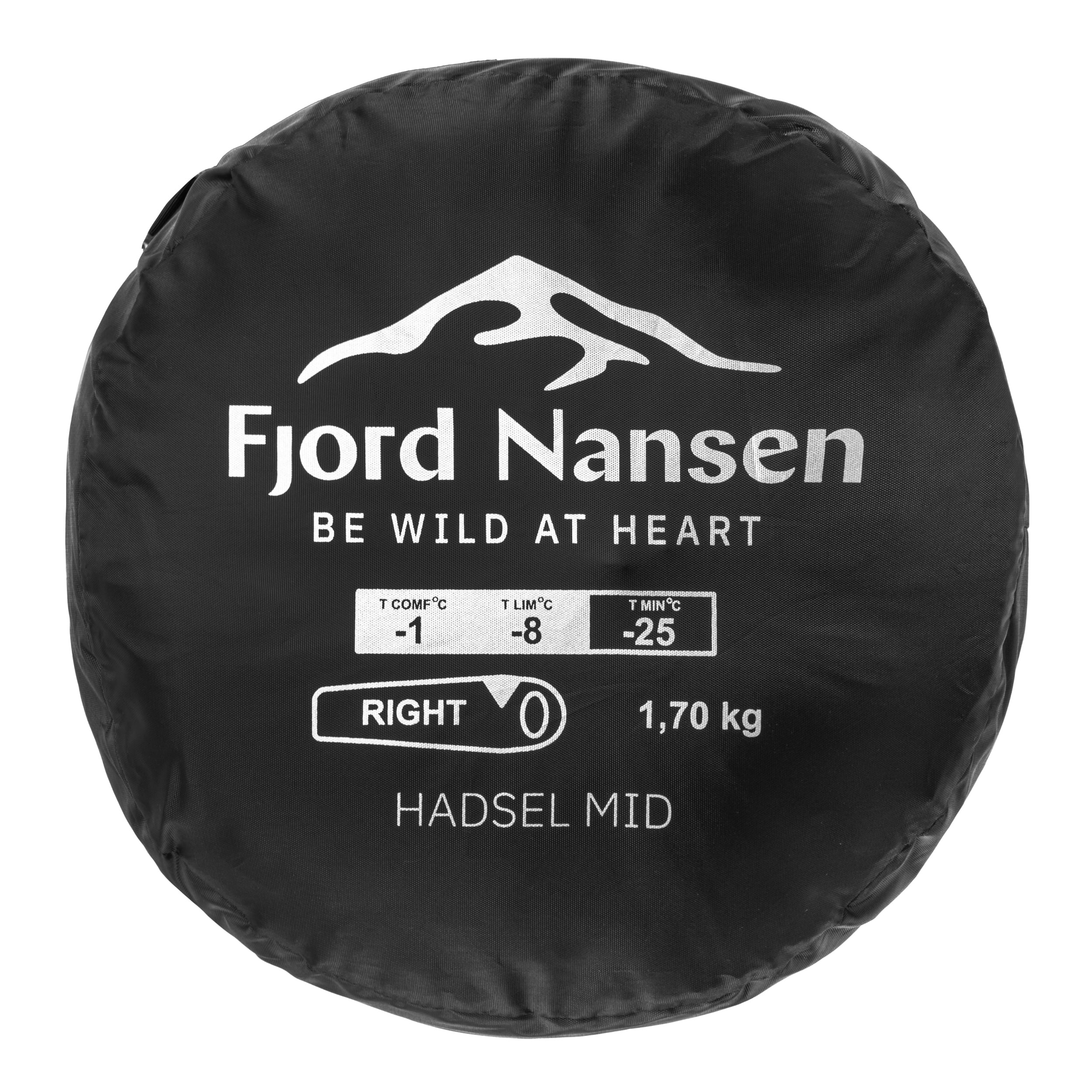 Fjord Nansen Hadsel MID hálózsák Olive Drab 1700 g - jobb