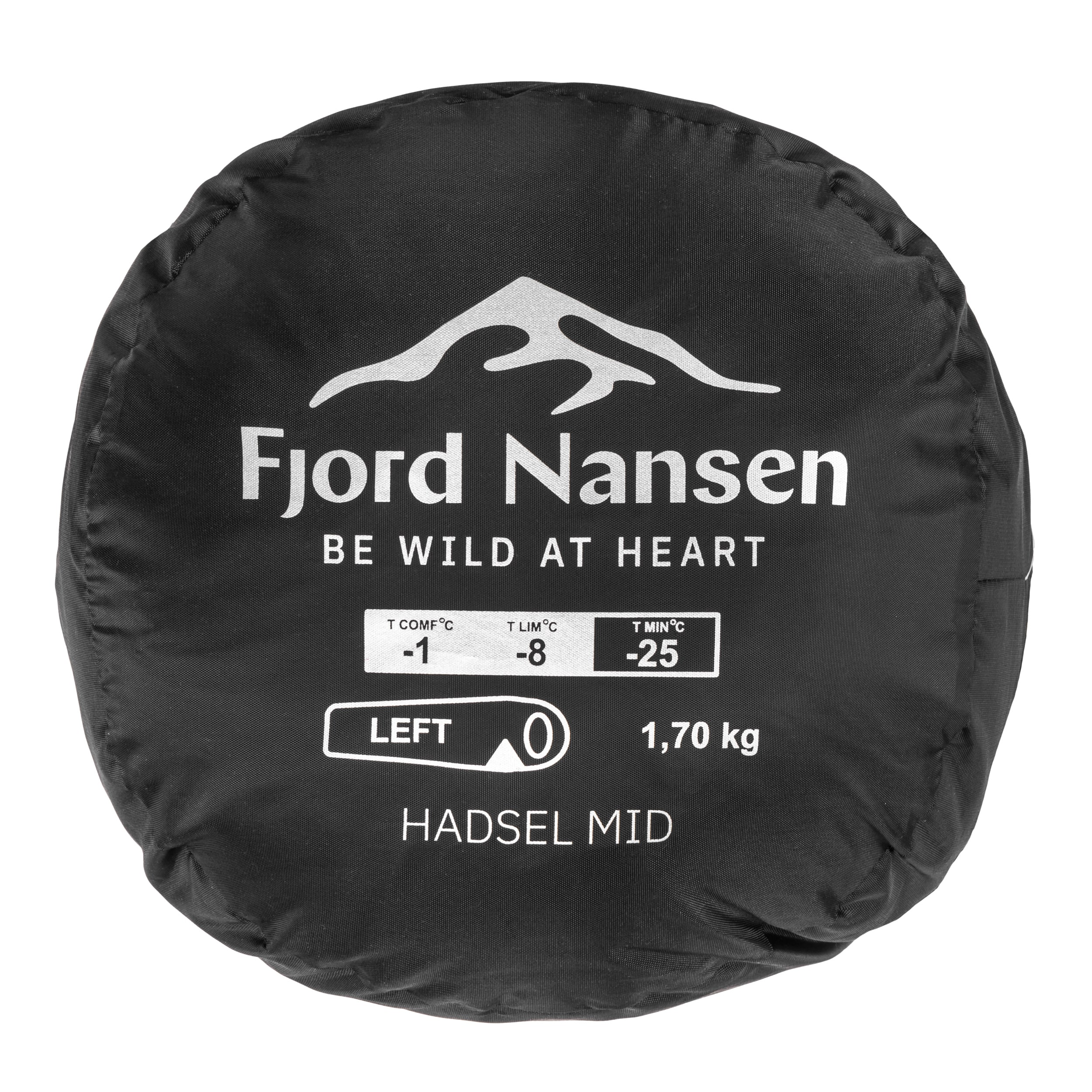 Fjord Nansen Hadsel MID hálózsák Olive Drab 1700 g - bal