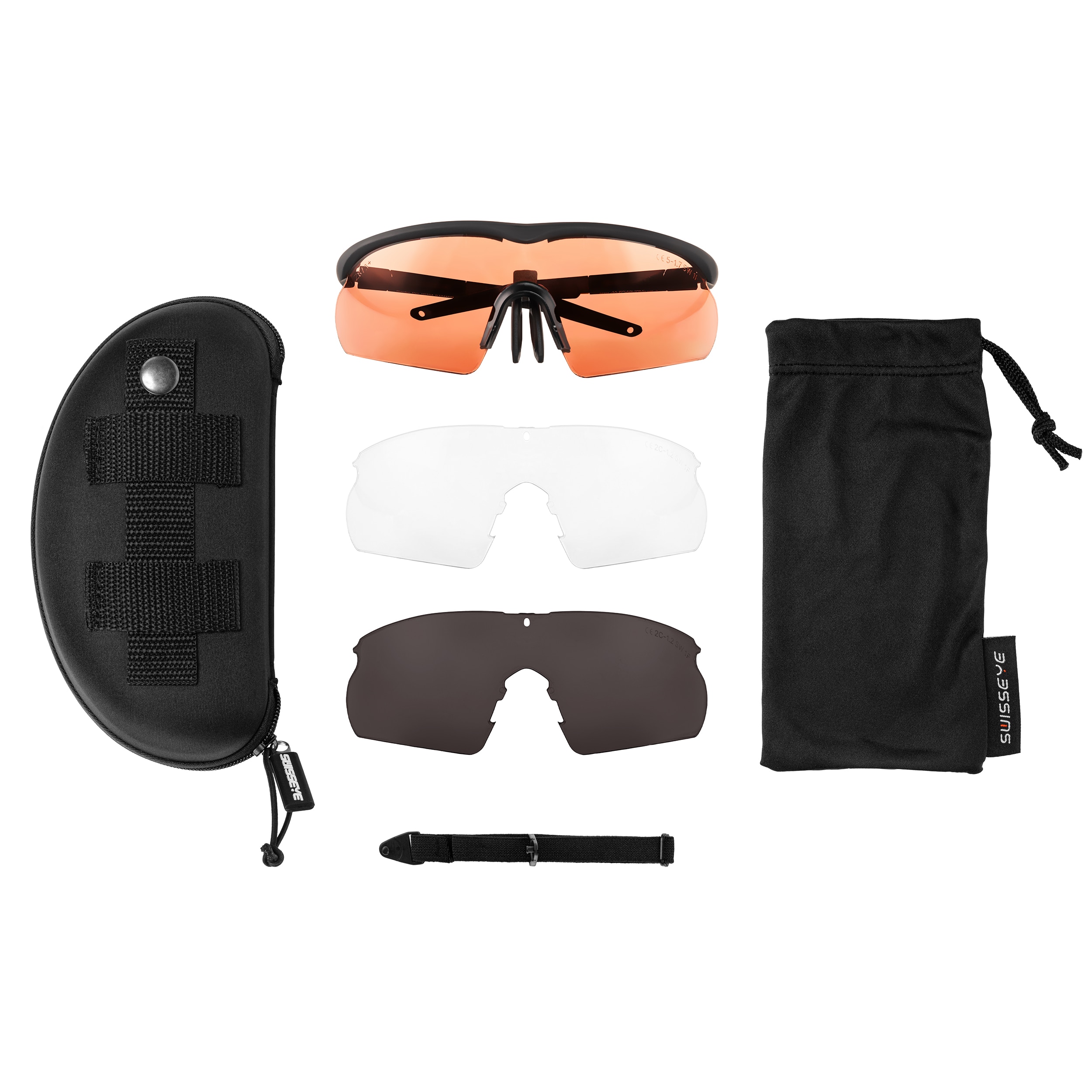 Swiss Eye Raptor Pro taktikai szemüveg - Black
