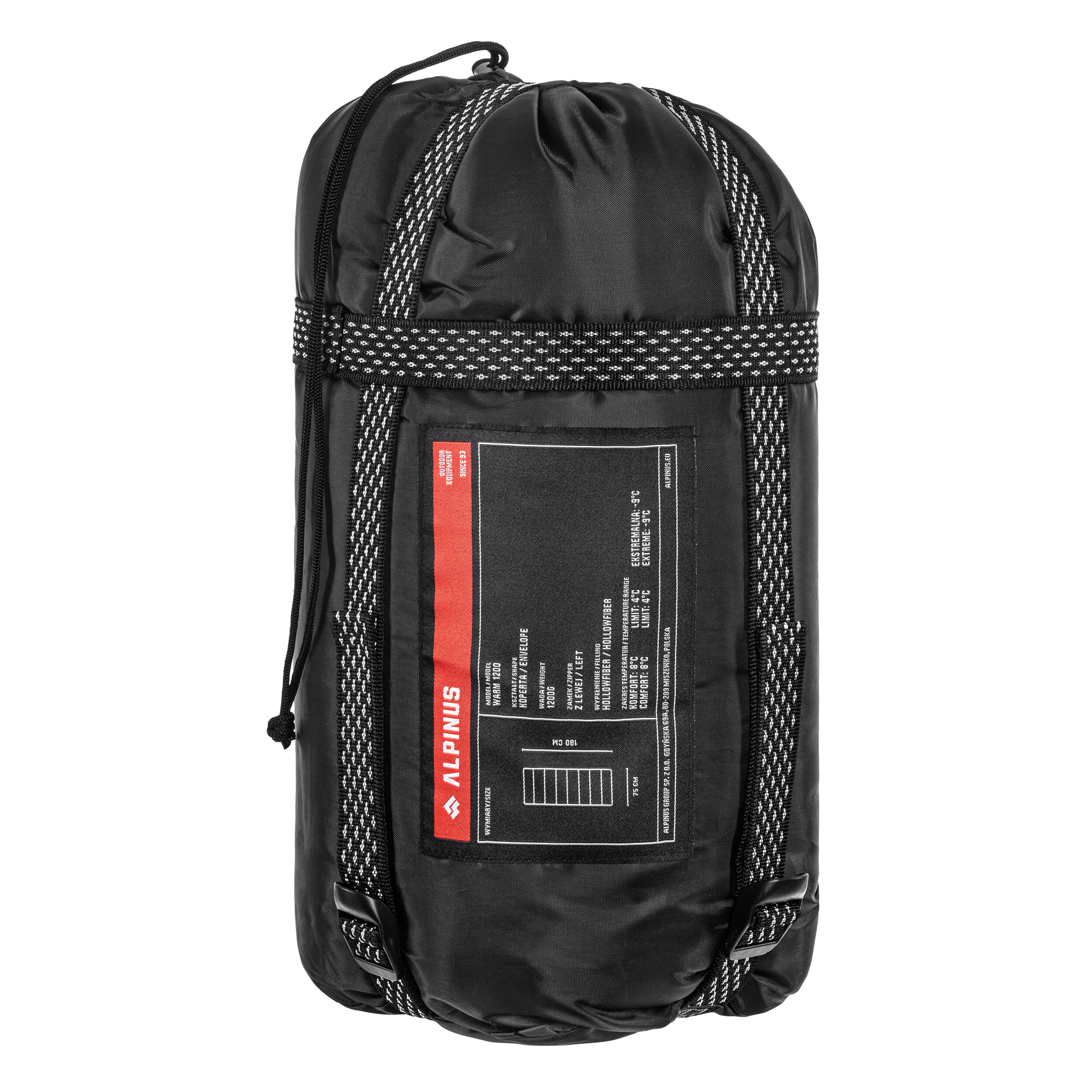 Alpinus Warm 1200 hálózsák Sötétkék - bal