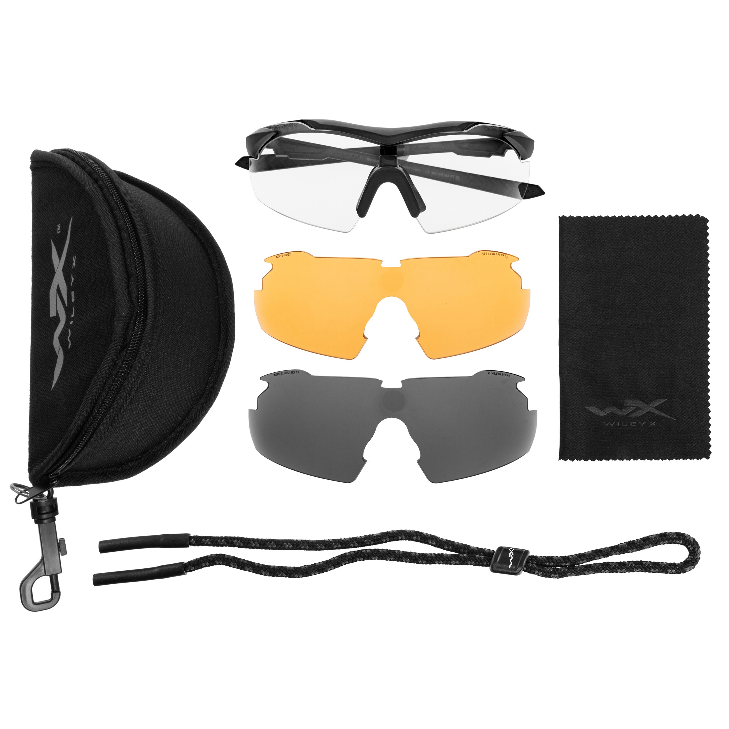Wiley X Vapor Comm 2.5 Set 3in1 taktikai szemüveg - Matte Black