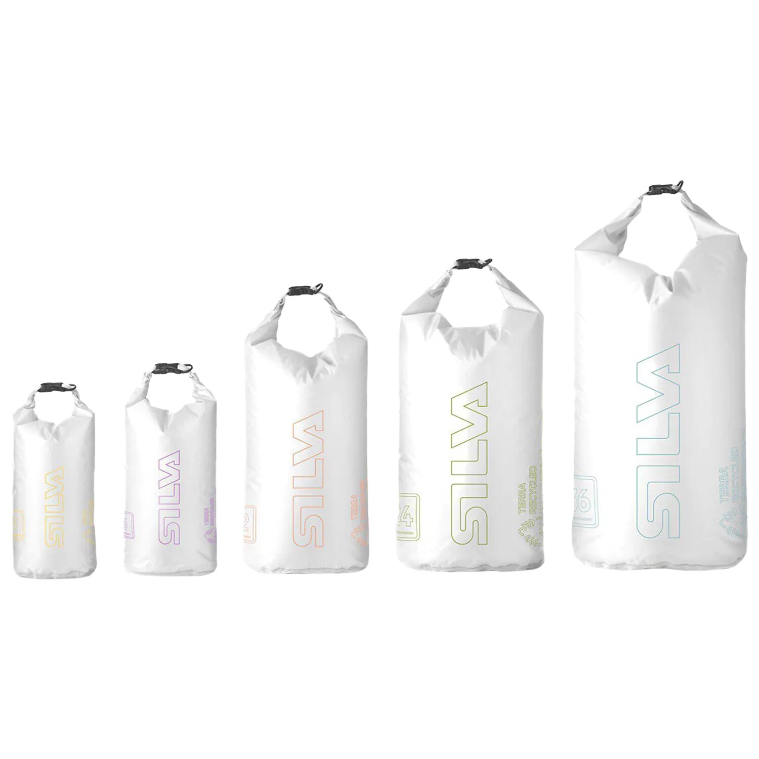 Silva Terra Dry Bag vízálló zsák 6 l - White/Violett