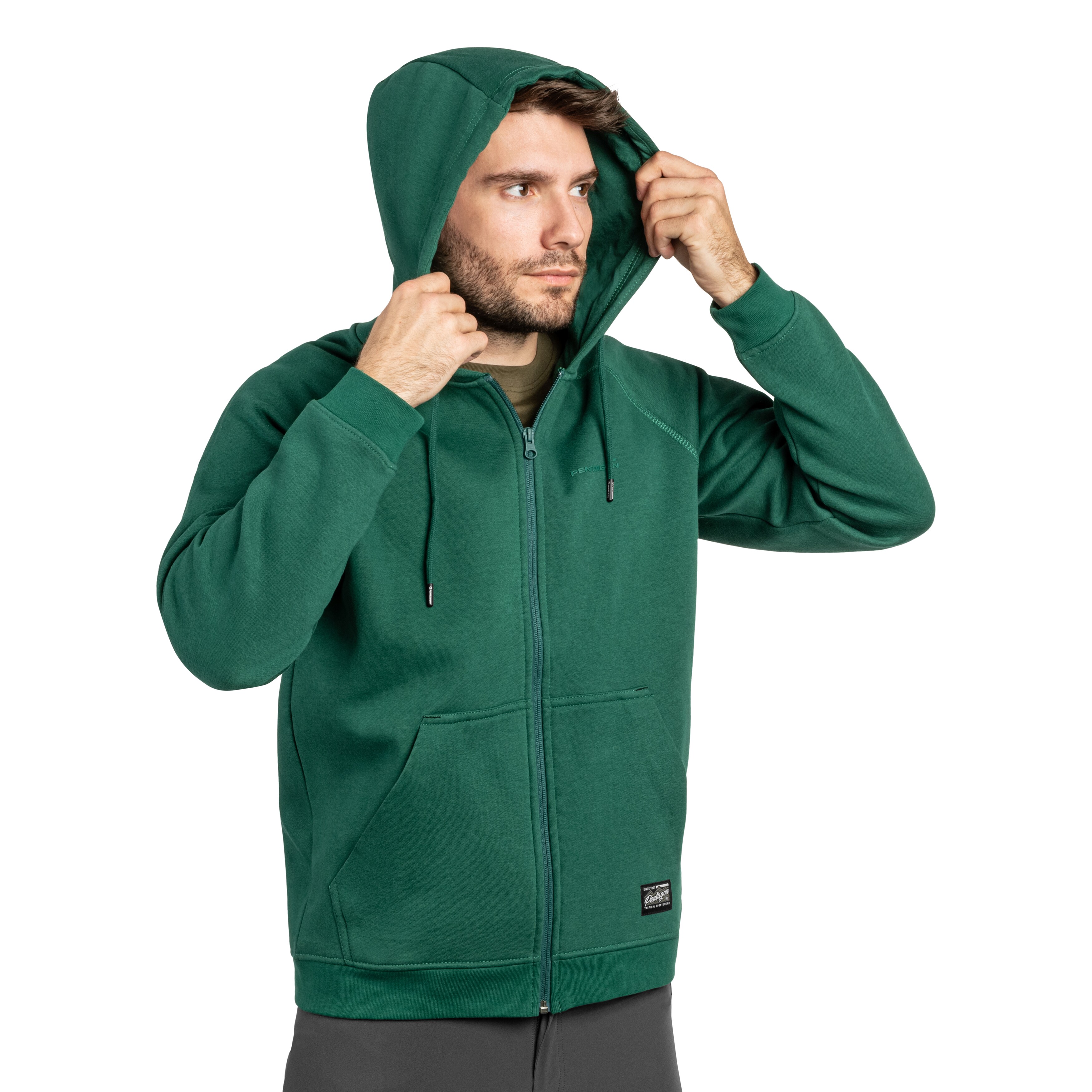 Pentagon Phaeton Zip pulóver - Springbok Green