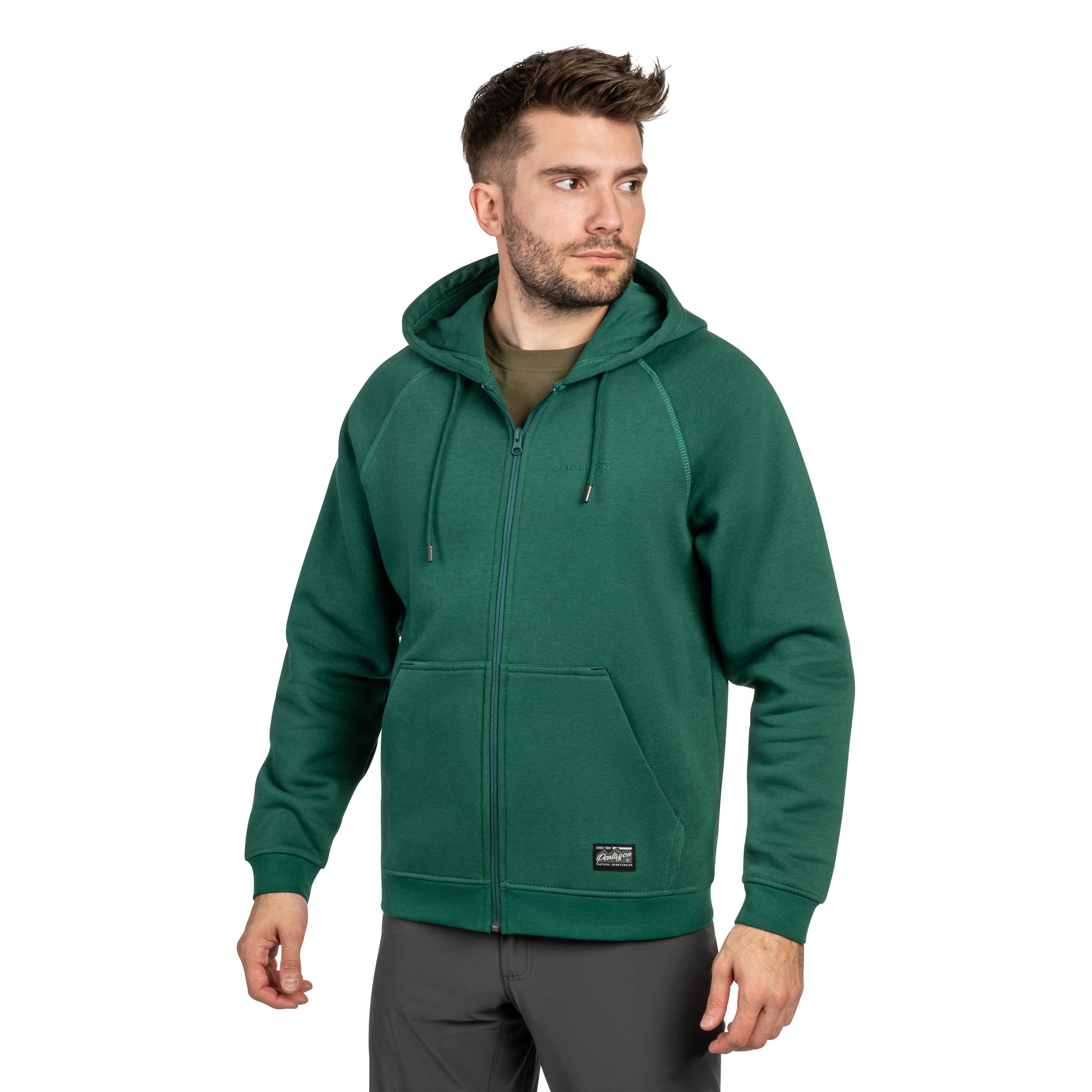 Pentagon Phaeton Zip pulóver - Springbok Green