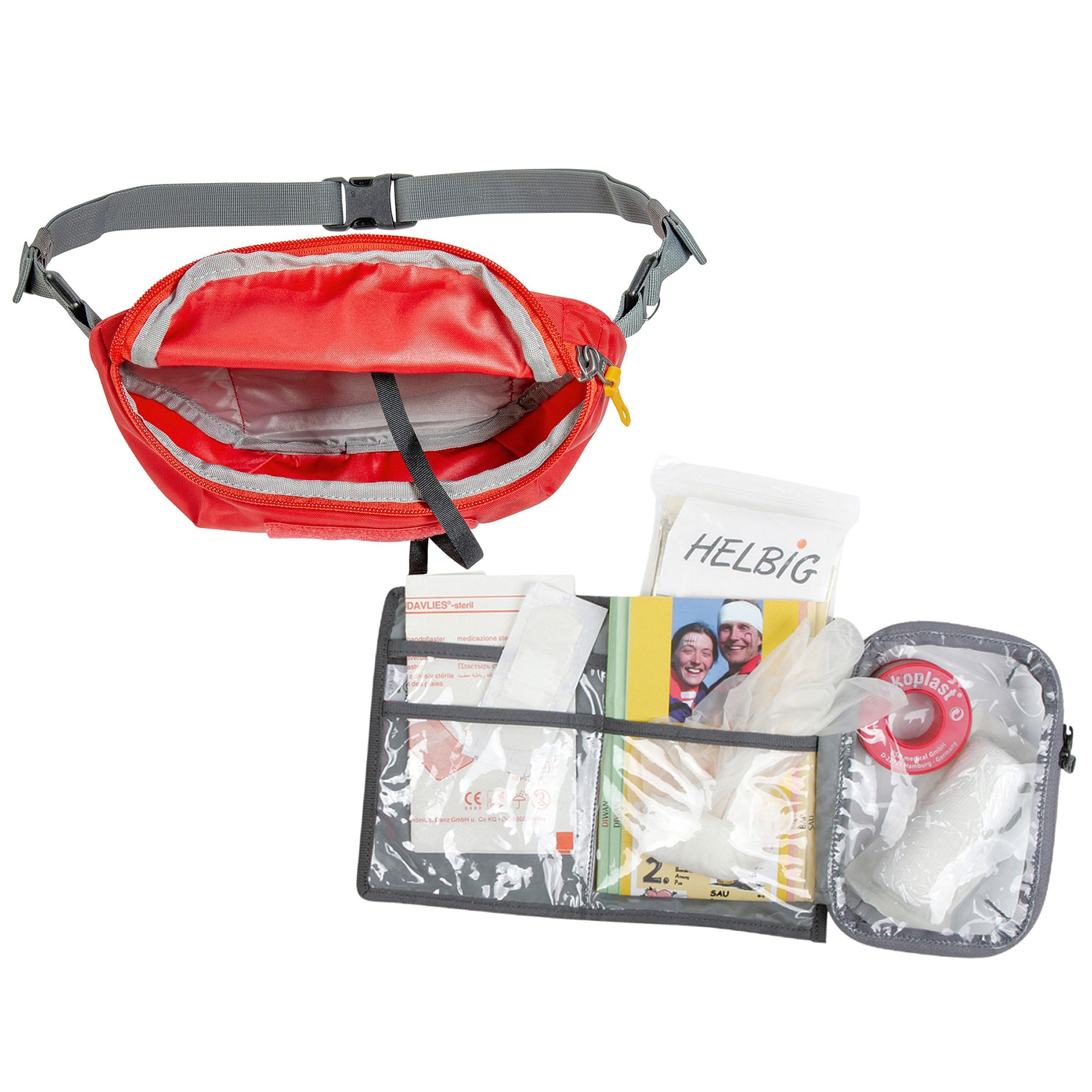 Tatonka Basic Hip Belt Pouch Erste-Hilfe-Set elsősegély készlet - Red