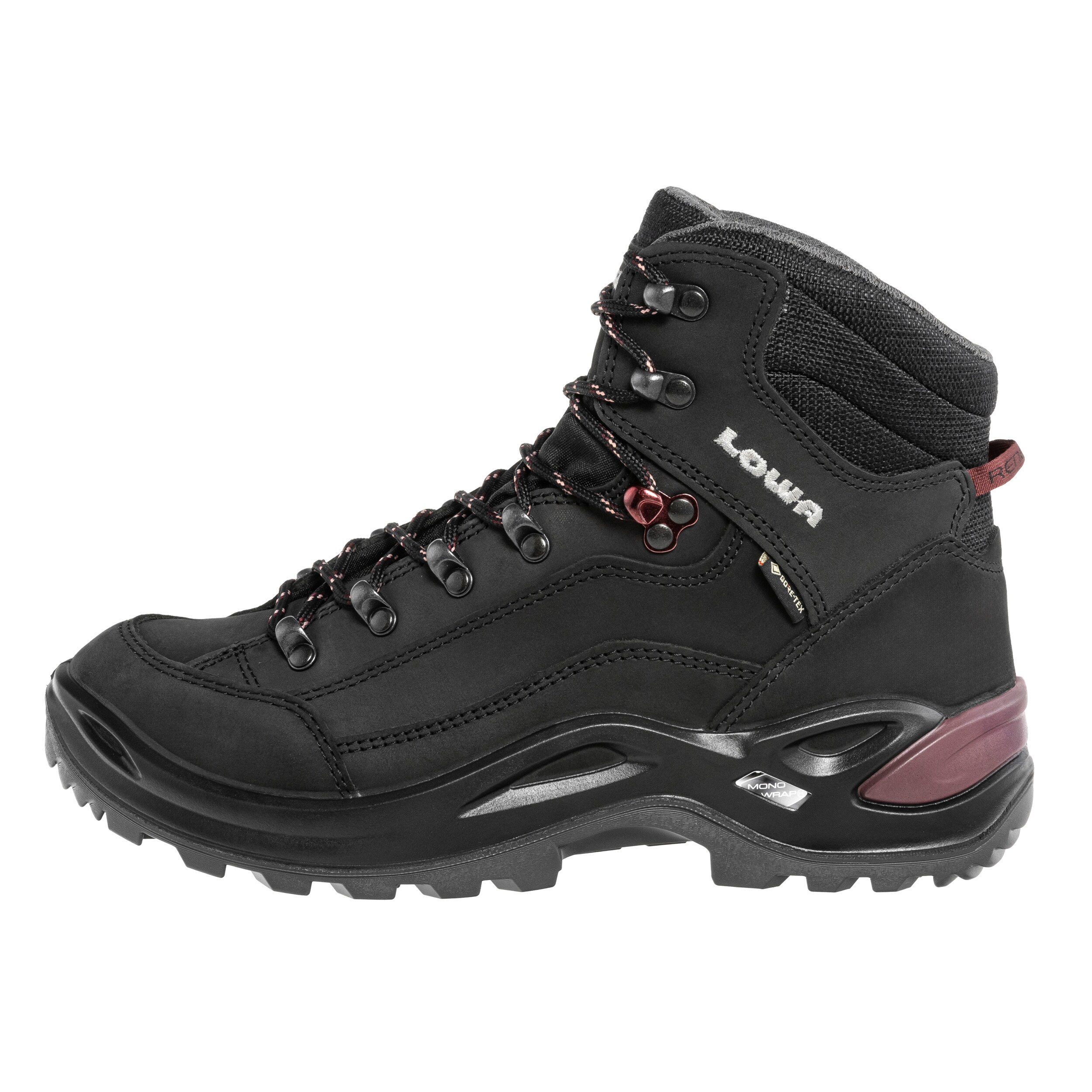 Lowa Renegade GTX MID női bakancs - Black/Prune