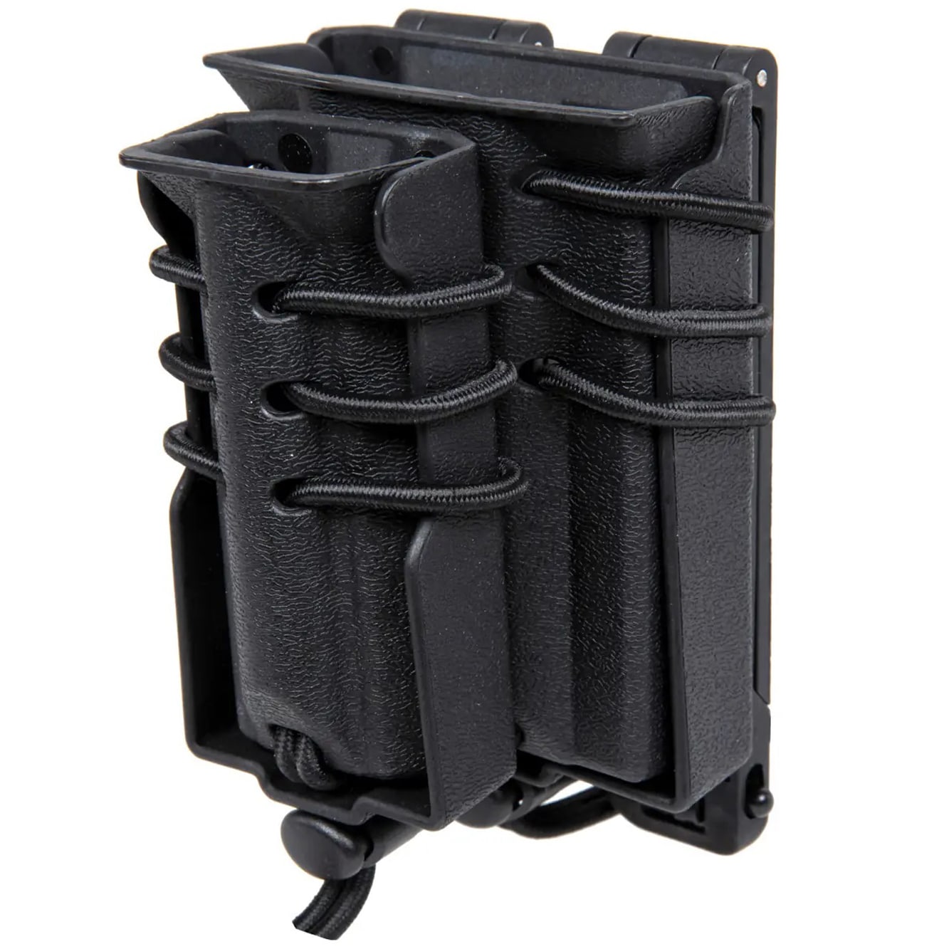 Wosport Urban Assault Quick Pull kettős tároló  9 mm- es tölténytárhoz - Black