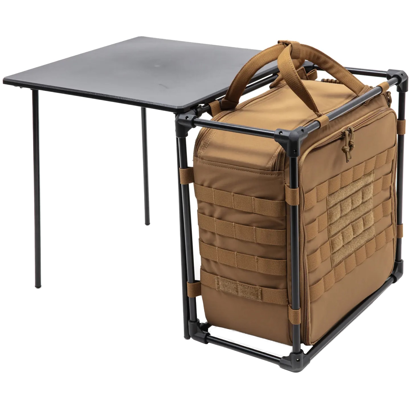 Wosport kemping asztal szállítótáskával  - Coyote Brown