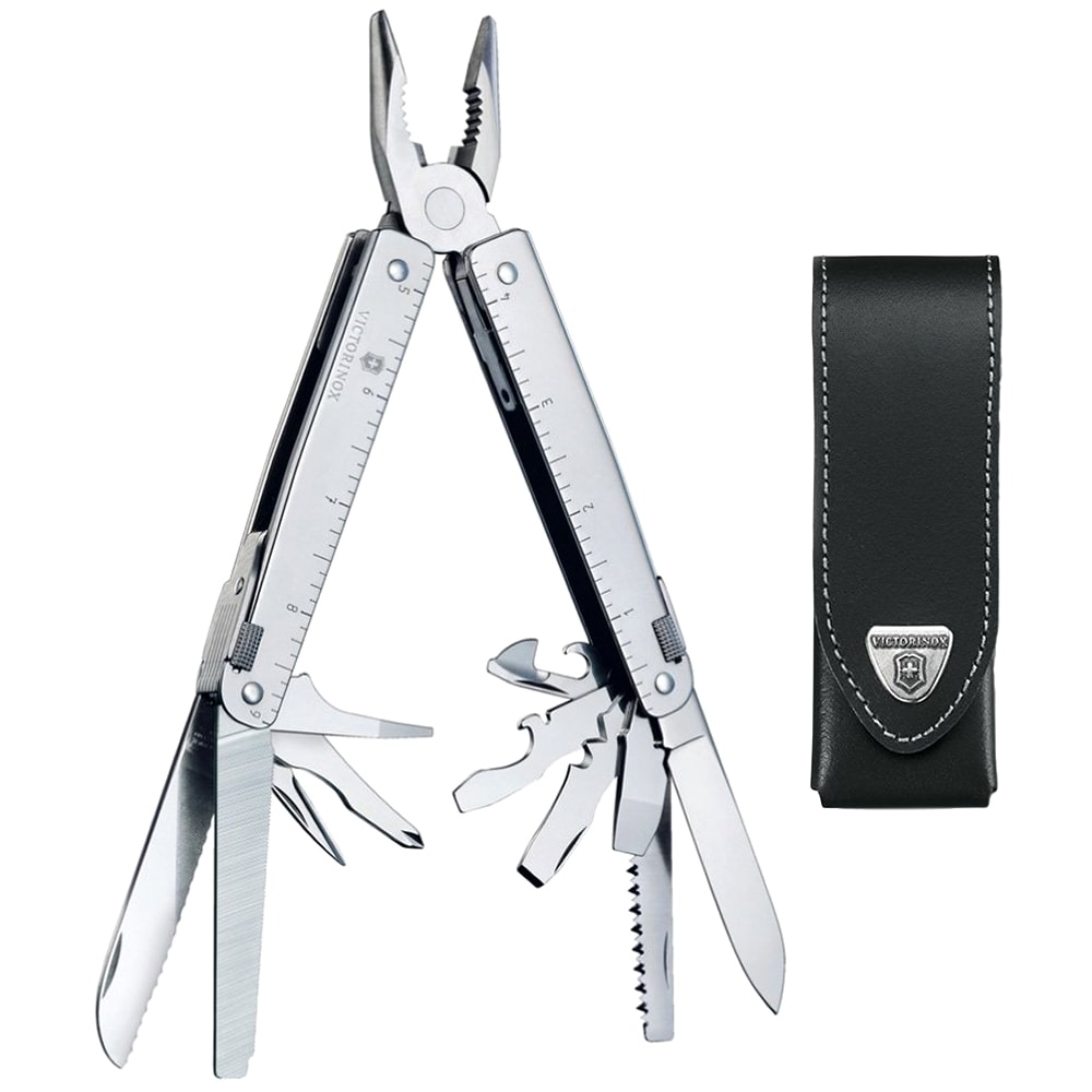 Victorinox SwissTool multitool bőrtokkal