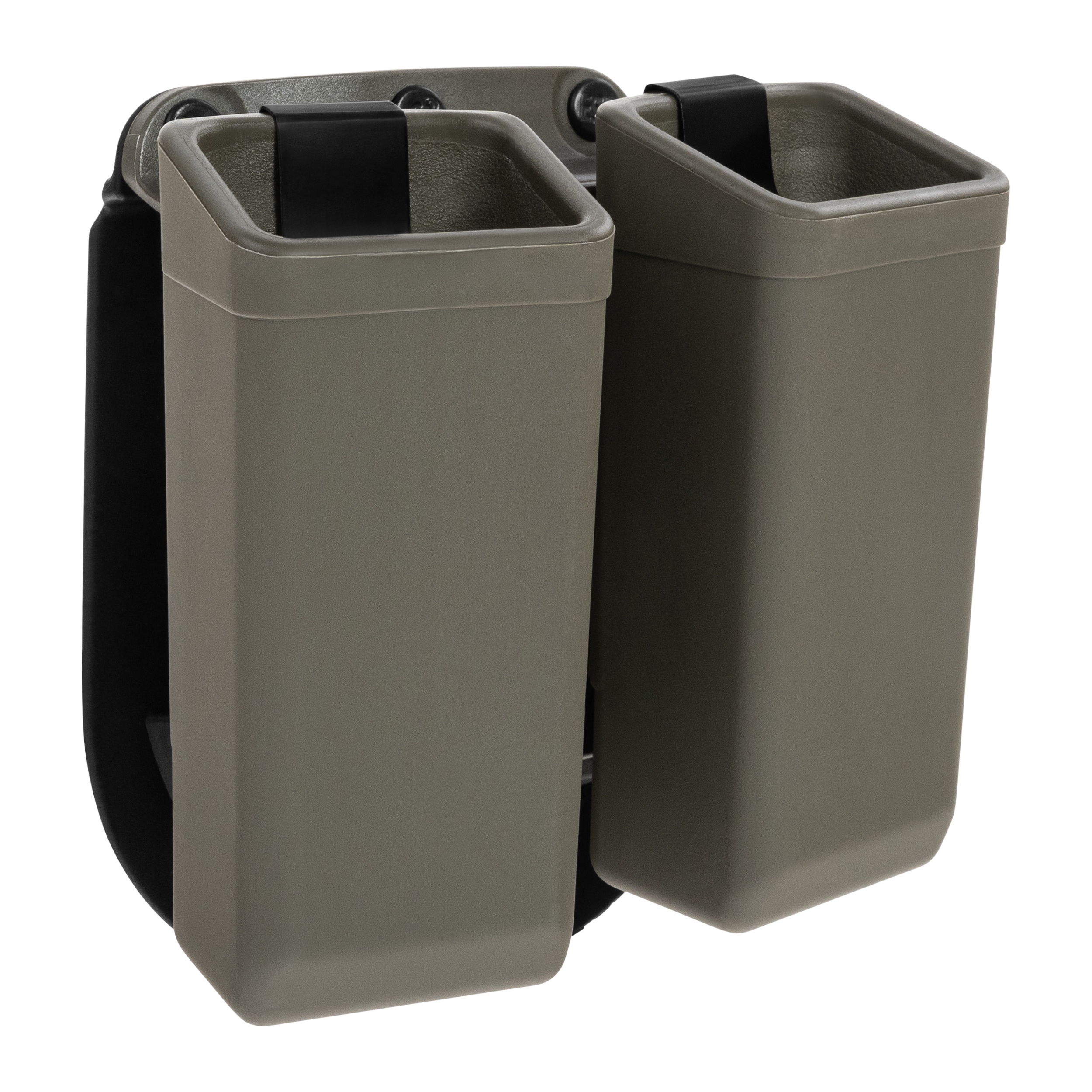 ESP kettős, forgatható tároló, Paddle rögzítéssel, 9 mm-es pisztolyba való tölténytárhoz – Olive Drab
