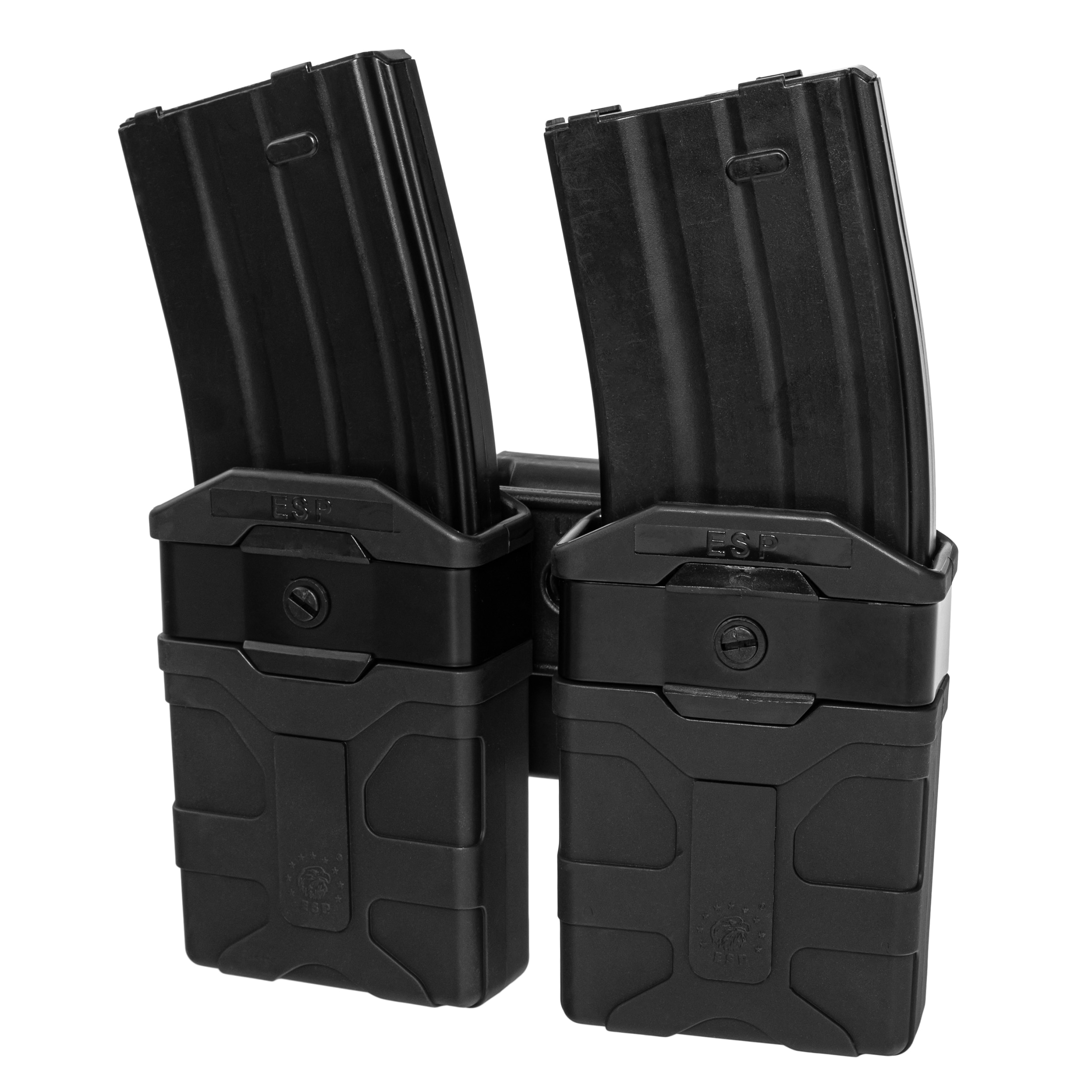 ESP kétzsebes tároló UBC-03 Clip rögzítéssel 5,56 x 45 mm- es tölténytárhoz - Black