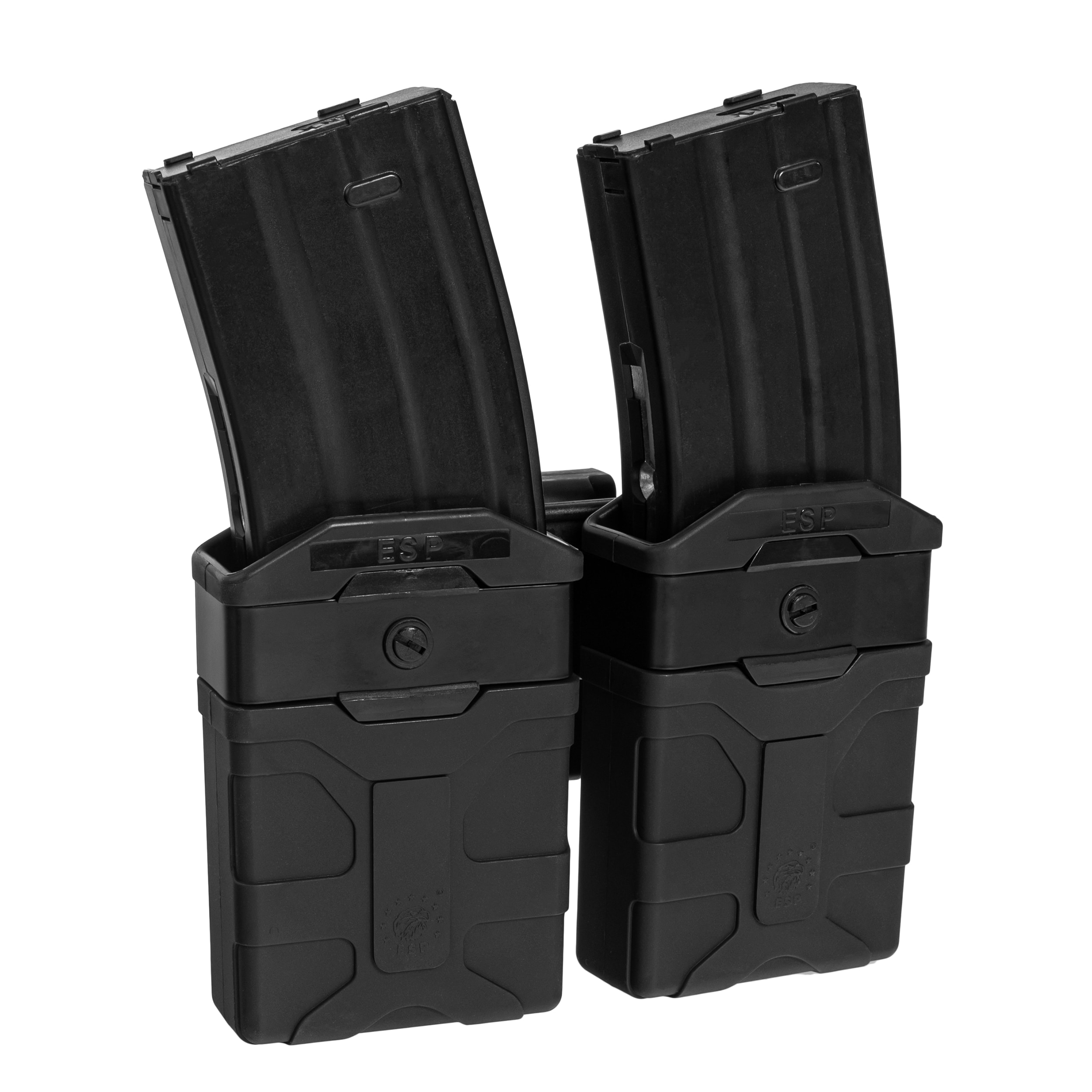 ESP kétzsebes tároló UBC-03 Clip rögzítéssel 5,56 x 45 mm- es tölténytárhoz - Black