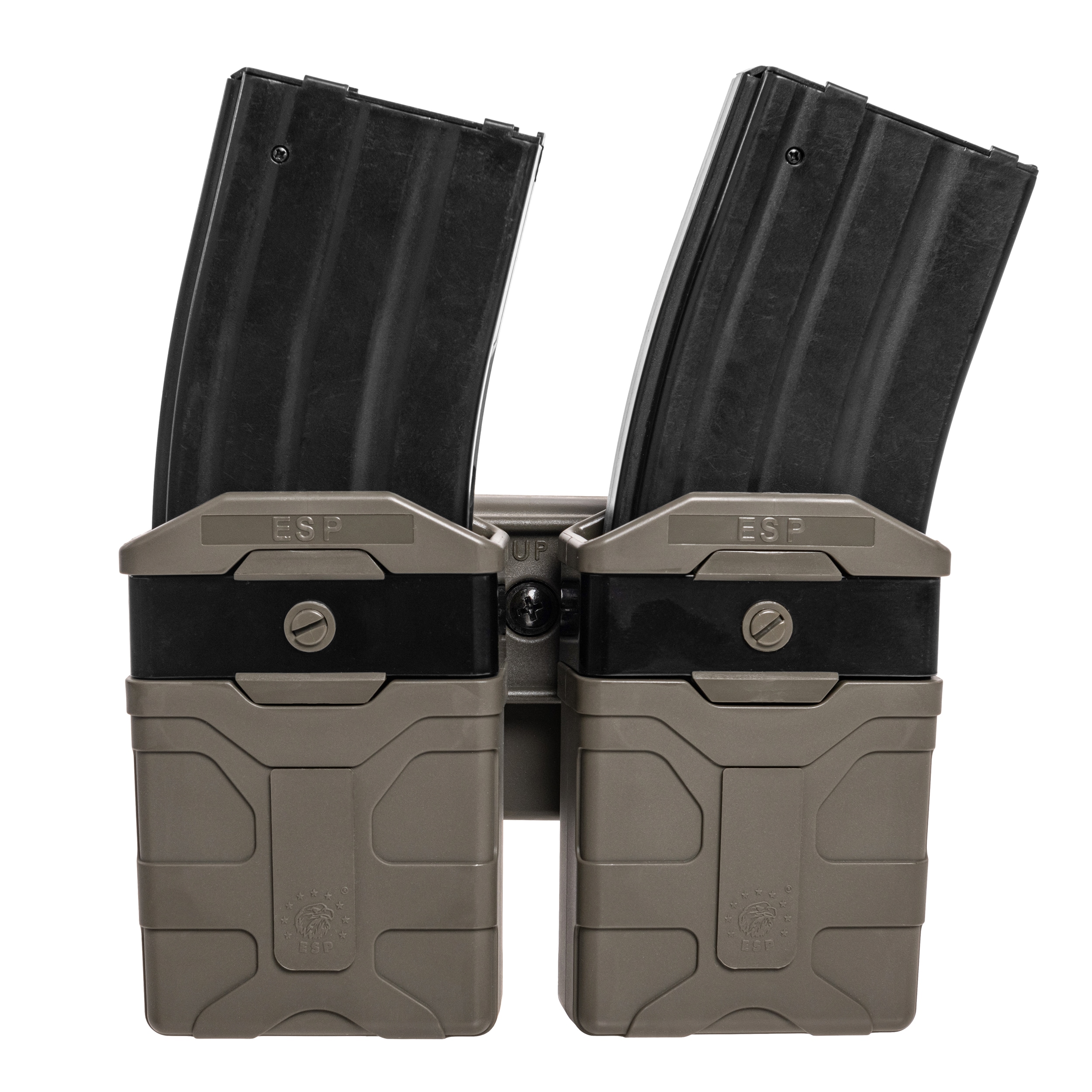 ESP kétzsebes tároló UBC-03 Clip rögzítéssel 5,56 x 45 mm- es tölténytárhoz - Olive Drab