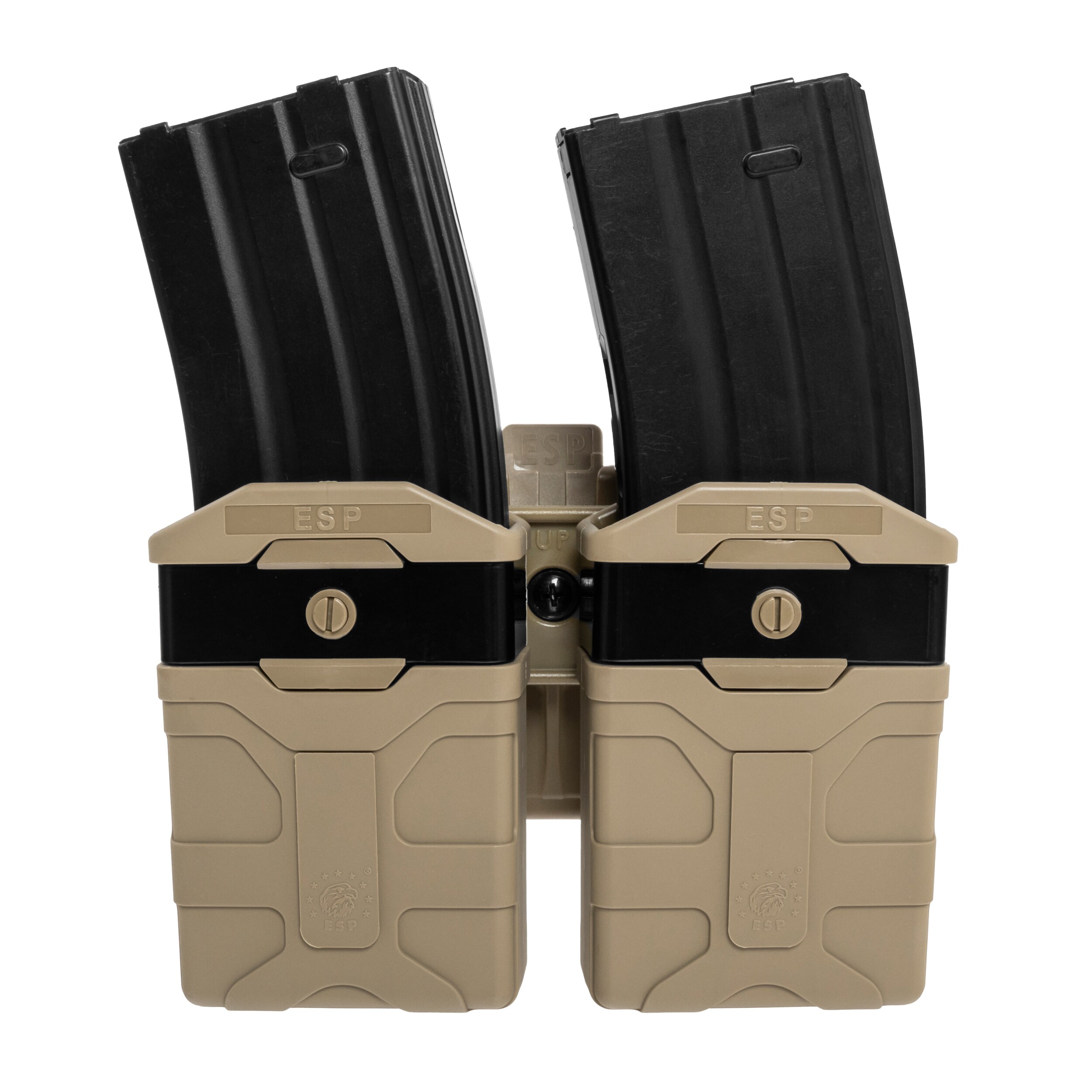 ESP kettős forgó tároló UBC-05-A rögzítéssel AR-15 tölténytárhoz - Khaki