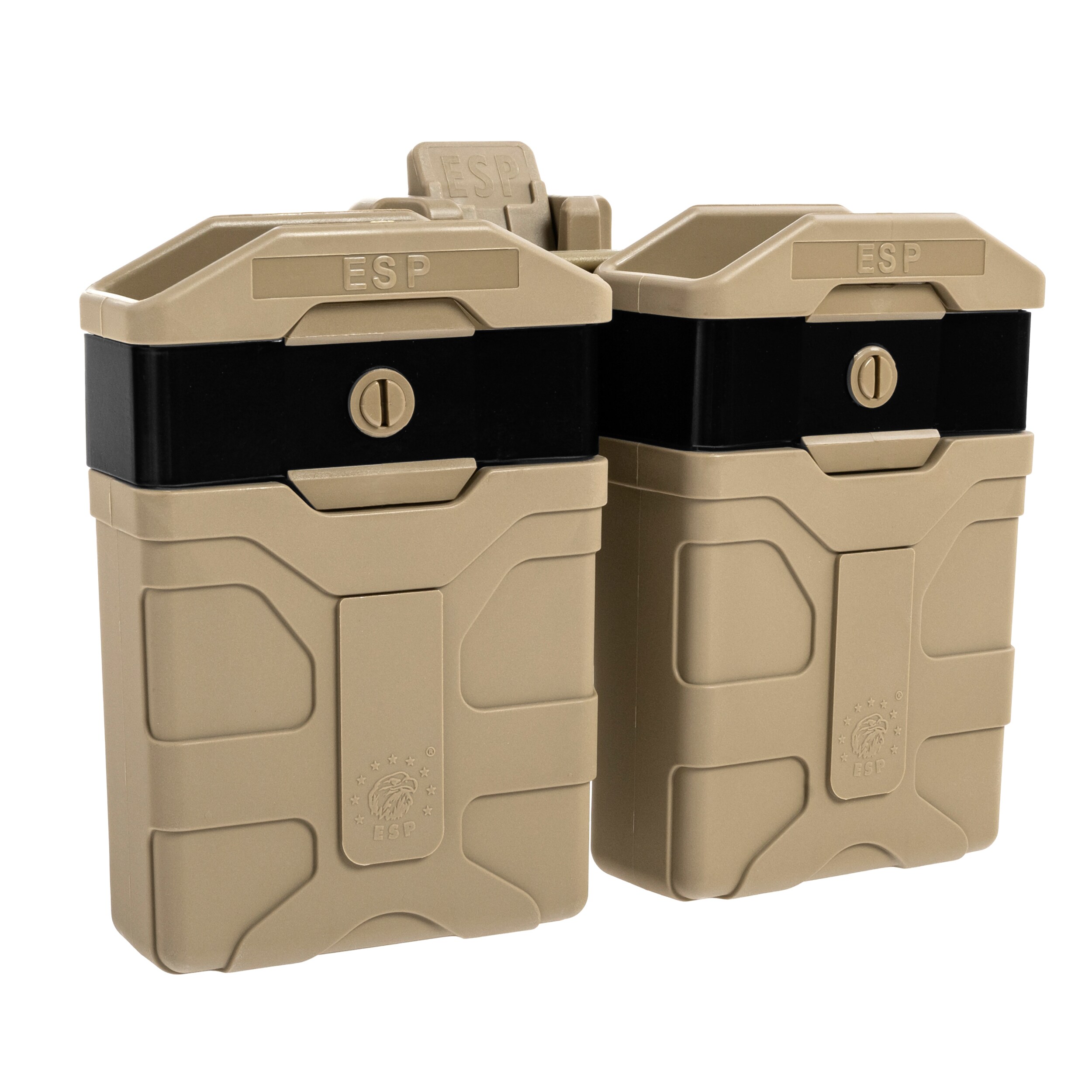 ESP kettős forgó tároló UBC-05-A rögzítéssel AR-15 tölténytárhoz - Khaki