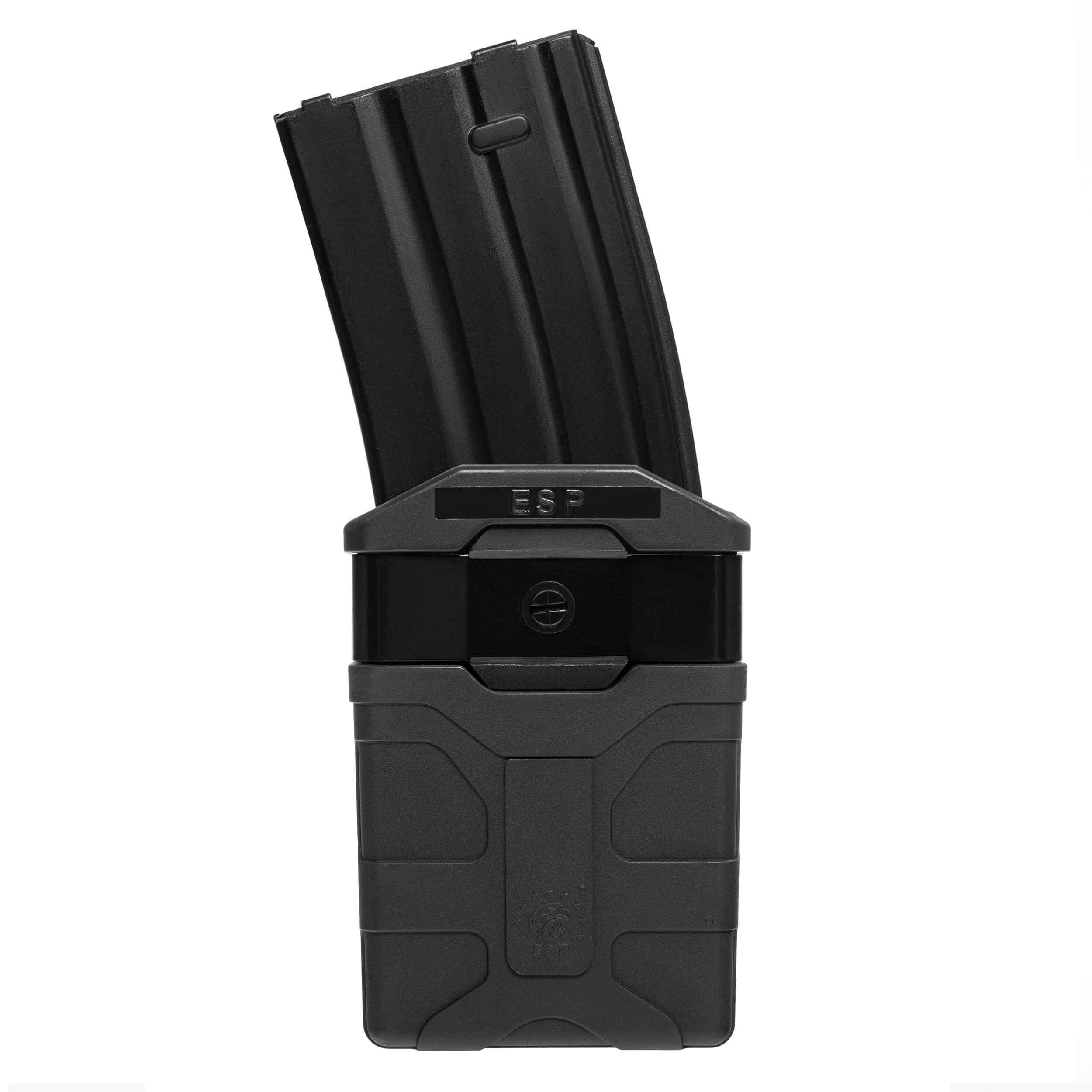 ESP forgatható tároló UBC-07 rögzítéssel 5,56 mm- es kaliberű MOLLE tölténytárhoz - Black