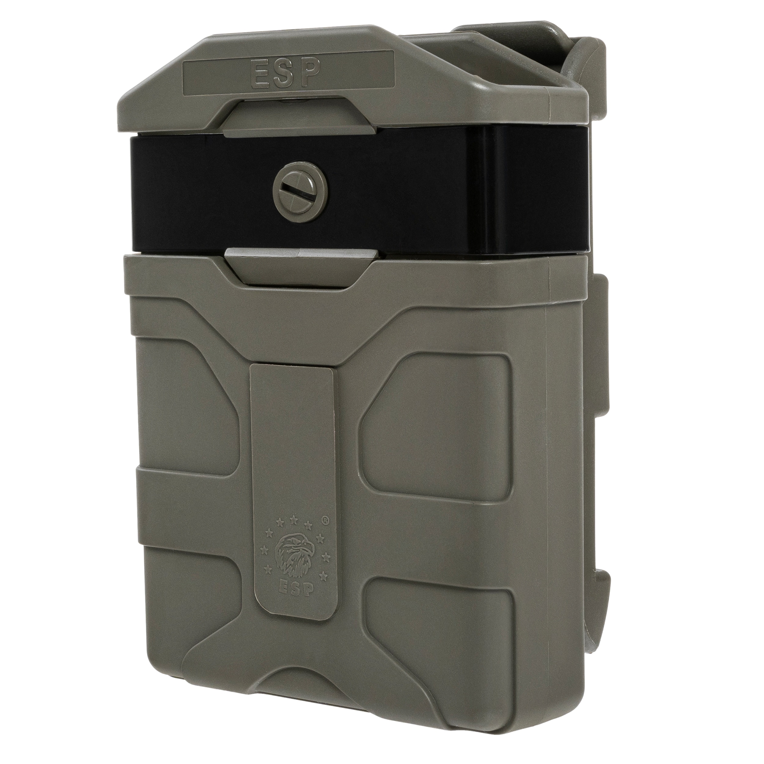 ESP forgatható tároló UBC-07 rögzítéssel 5,56 mm- es kaliberű MOLLE tölténytárhoz - Olive Drab