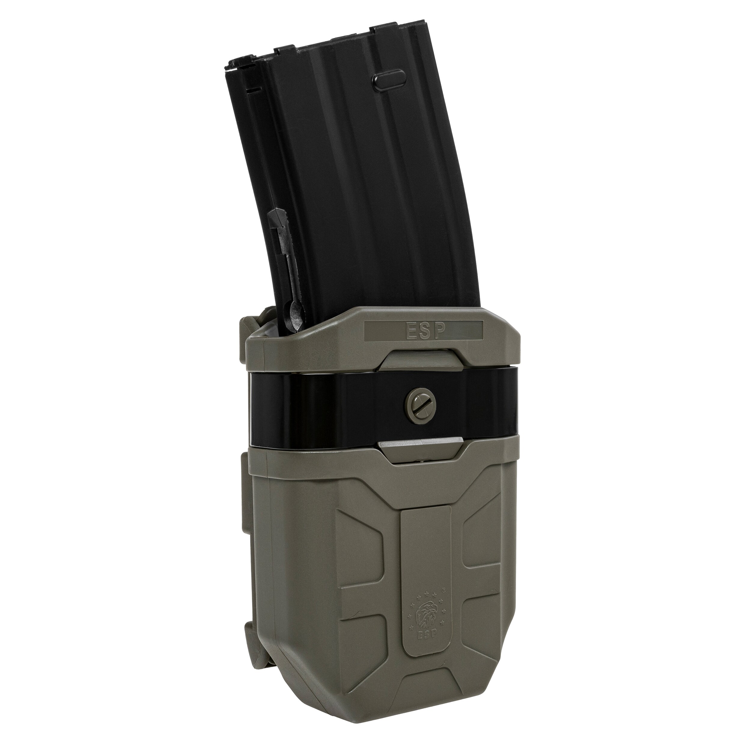 ESP UBC-07 forgatható tároló 7,62 mm- es  MOLLE tölténytárhoz - Olive Drab
