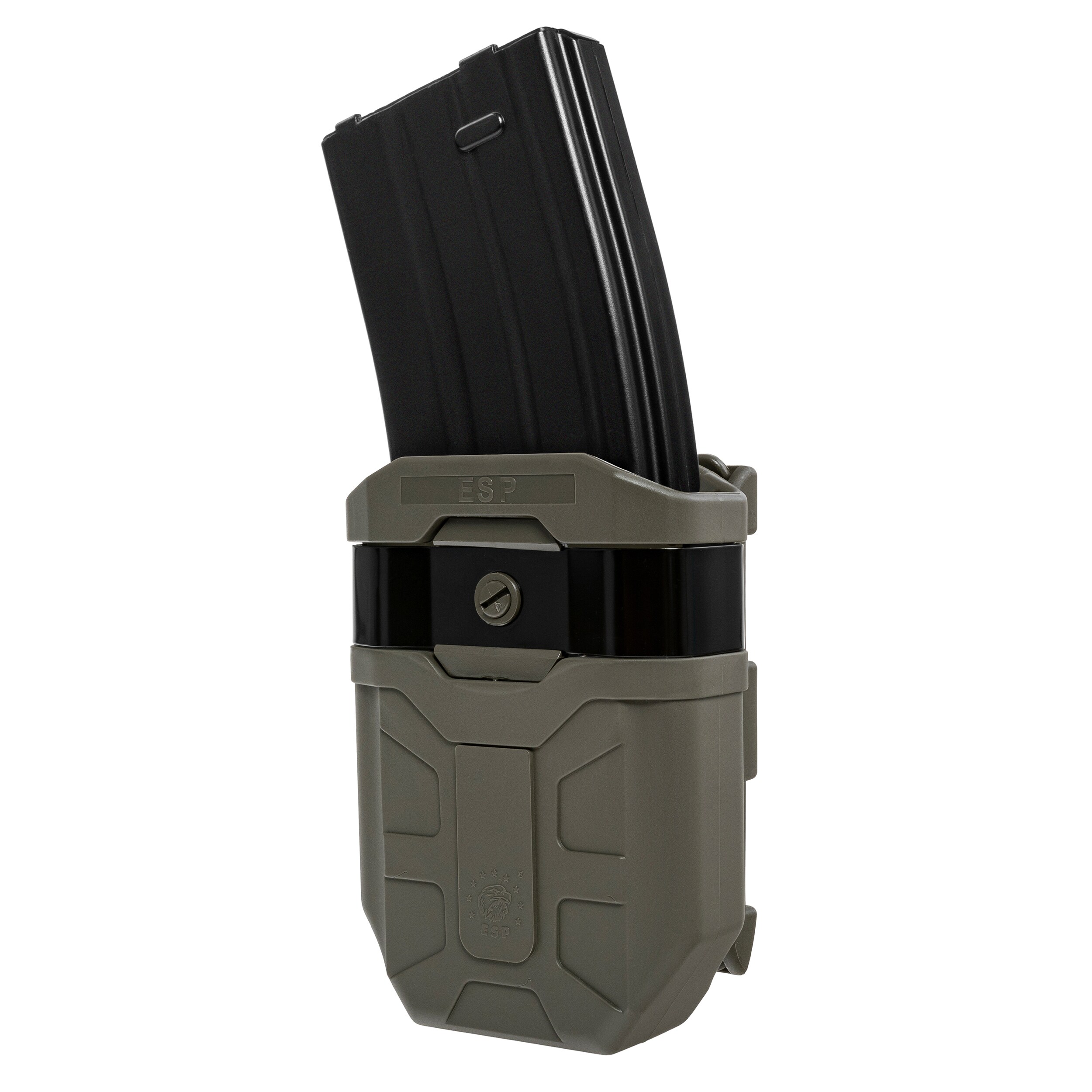 ESP UBC-07 forgatható tároló 7,62 mm- es  MOLLE tölténytárhoz - Olive Drab