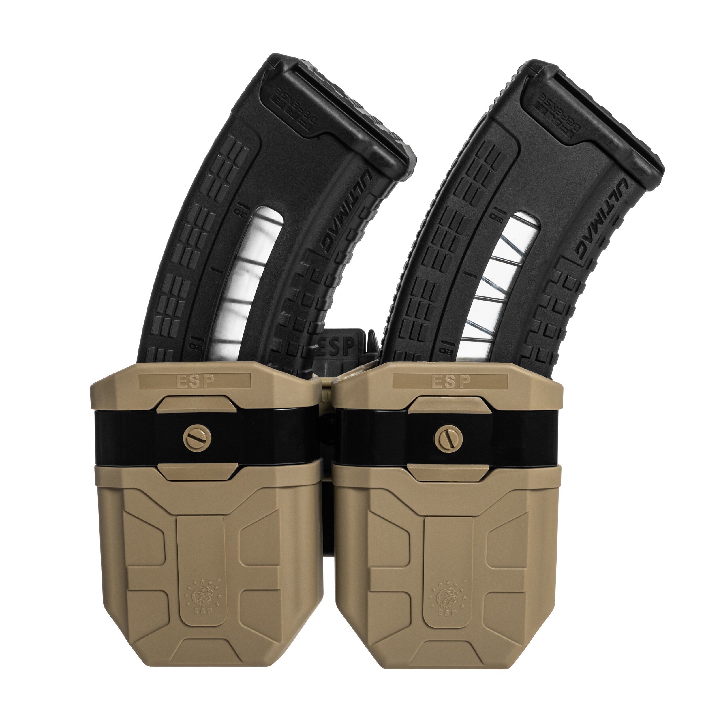 ESP kettős forgó tároló UBC-08 rögzítéssel 7,62 mm- es tölténytárhoz - Khaki