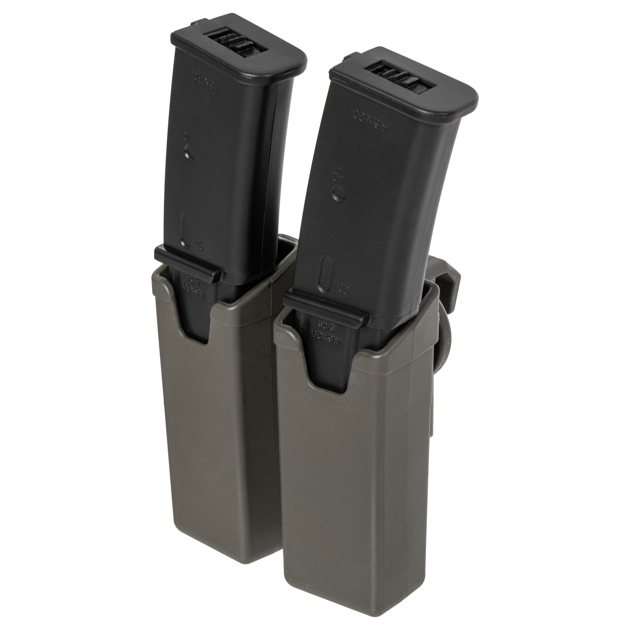 ESP kétzsebes tároló UBC-01 Clip rögzítéssel MP5/UZI/SA VZ.61 tölténytárhoz - Olive Drab