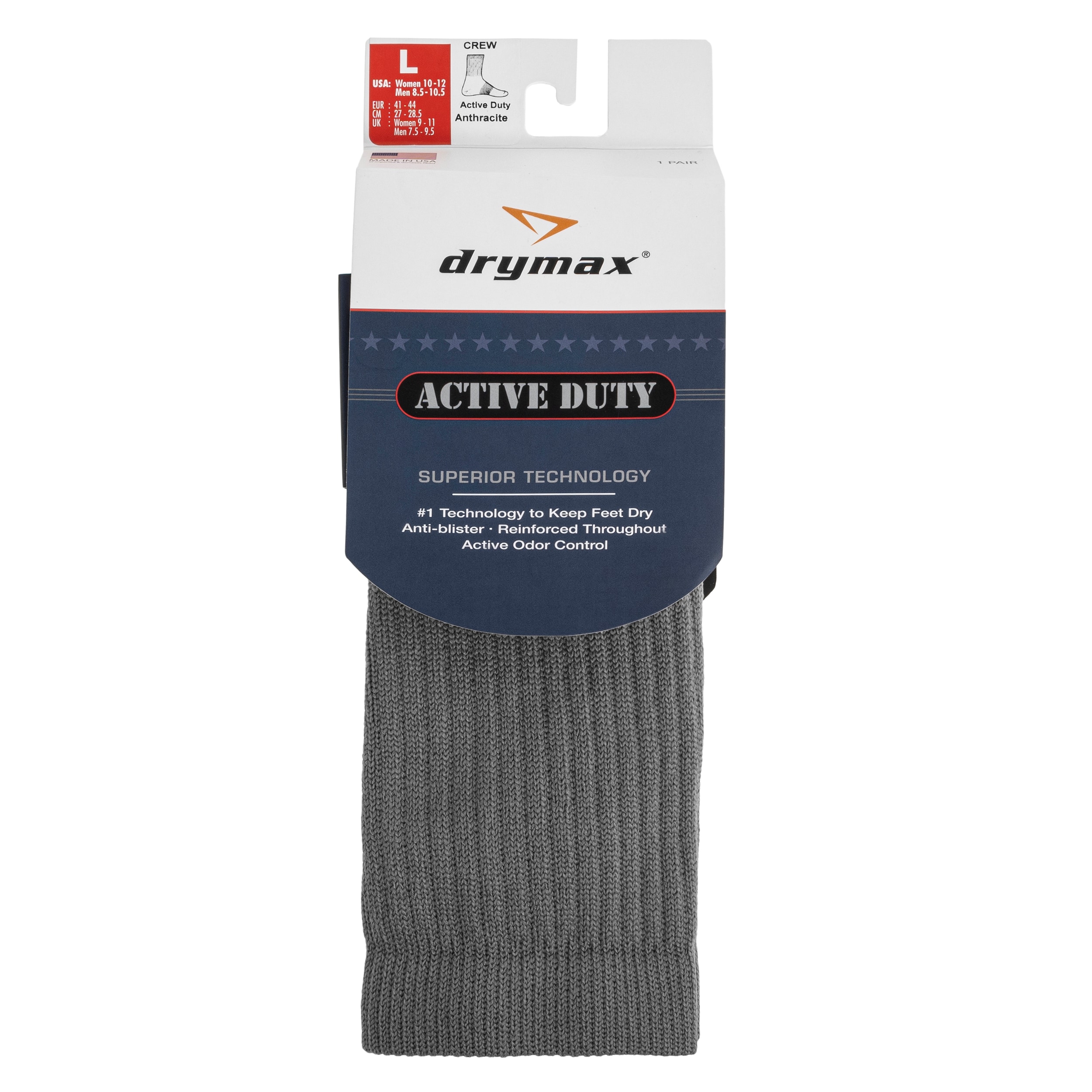 Drymax Active Duty Crew zokni - Dark Grey