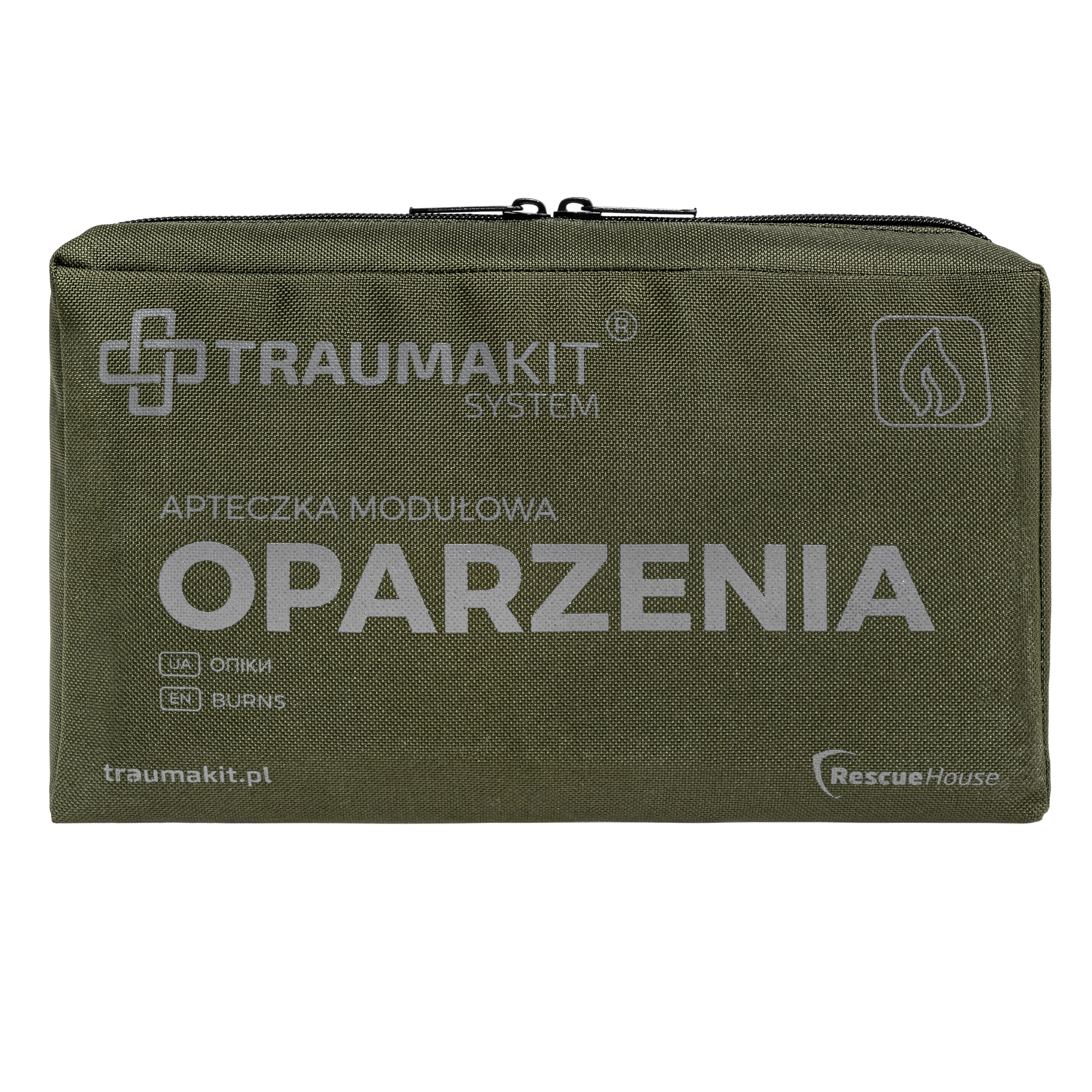 AedMax Trauma Kit O moduláris elsősegély készlet zöld - Égés