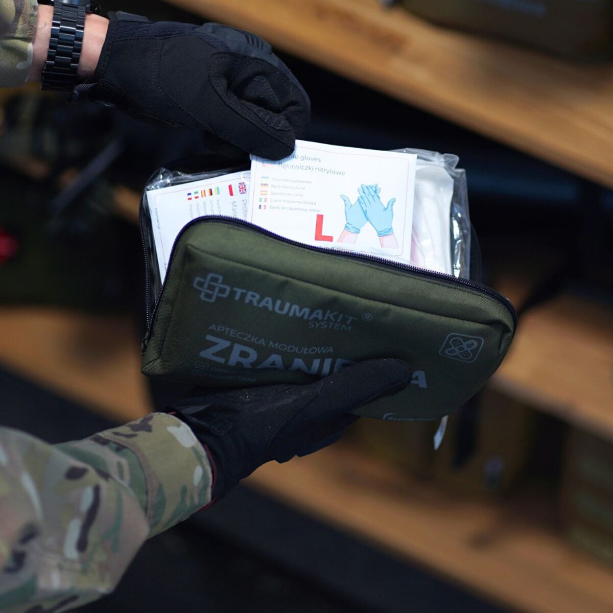 AedMax Trauma Kit R moduláris elsősegély készlet zöld - Sérülés