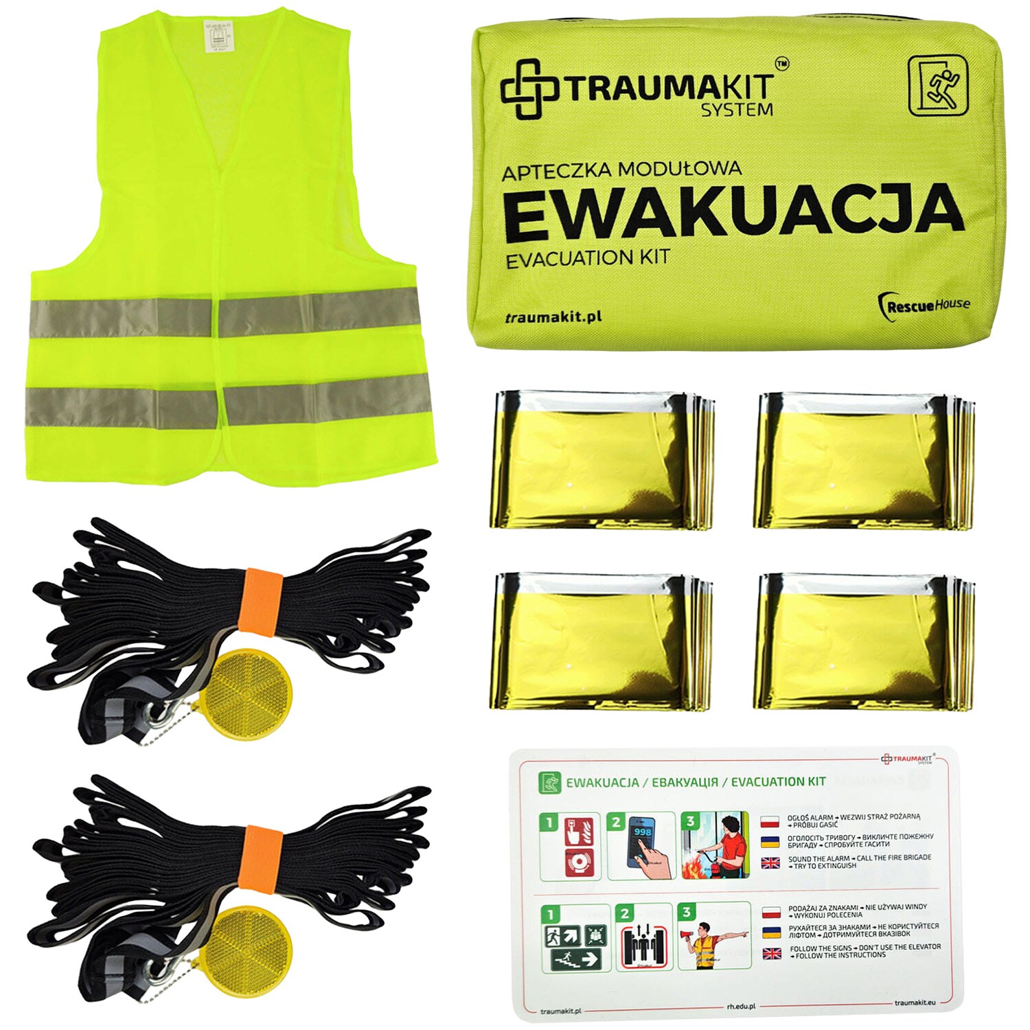 AedMax Trauma Kit E moduláris elsősegély készlet - Kiürítés