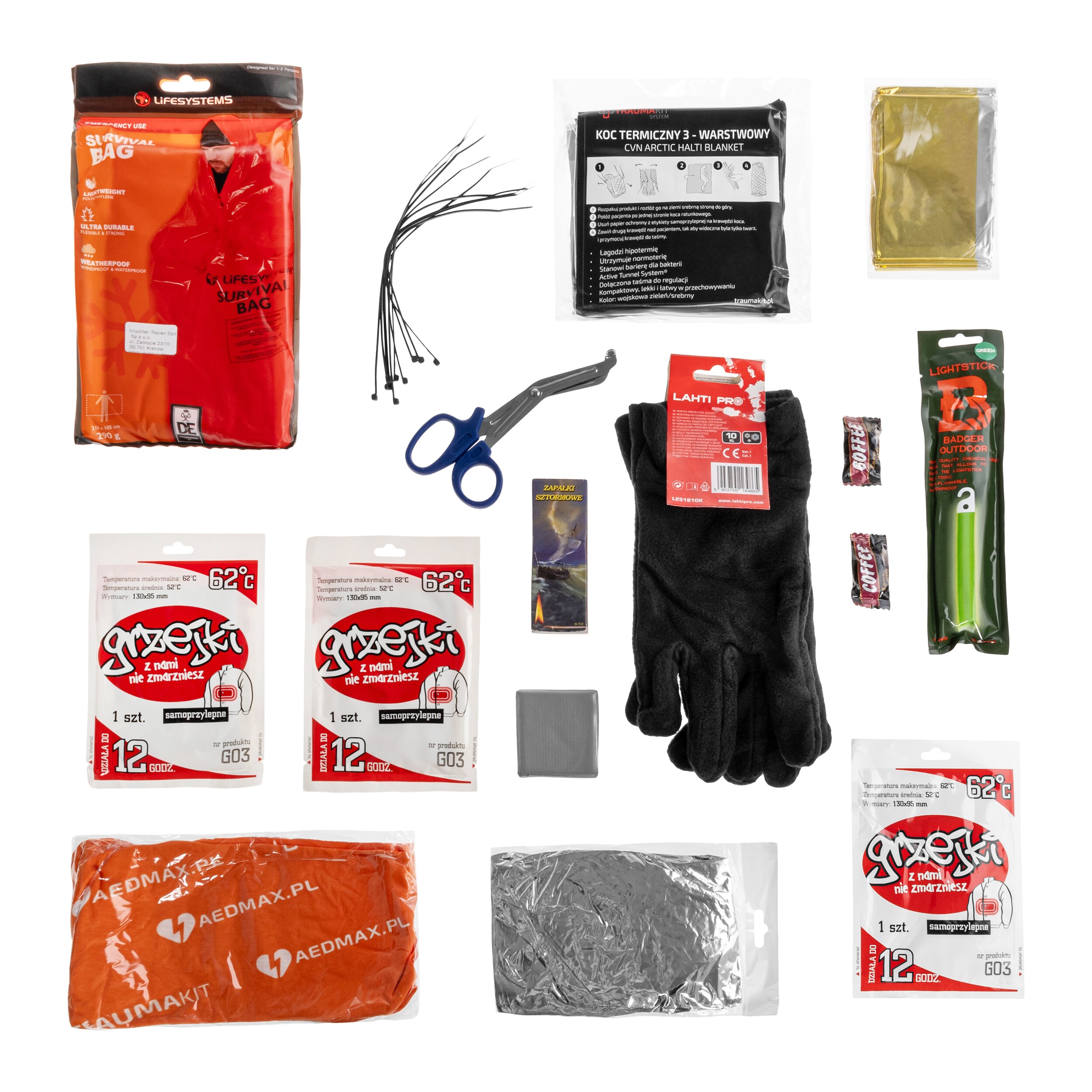 AedMax Trauma Kit H moduláris elsősegély készlet zöld - Hipotermia