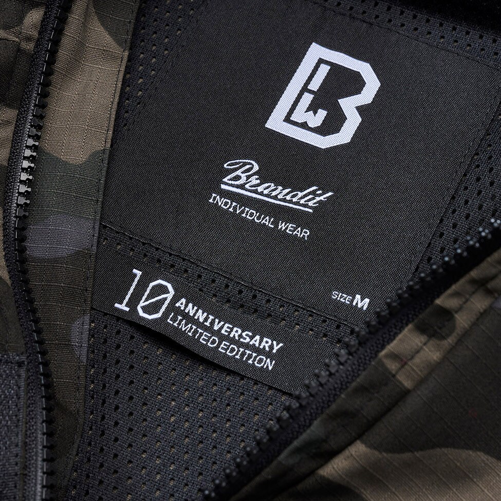 Brandit Summer Windbreaker Frontzip Ripstop kabát - Dark Camo