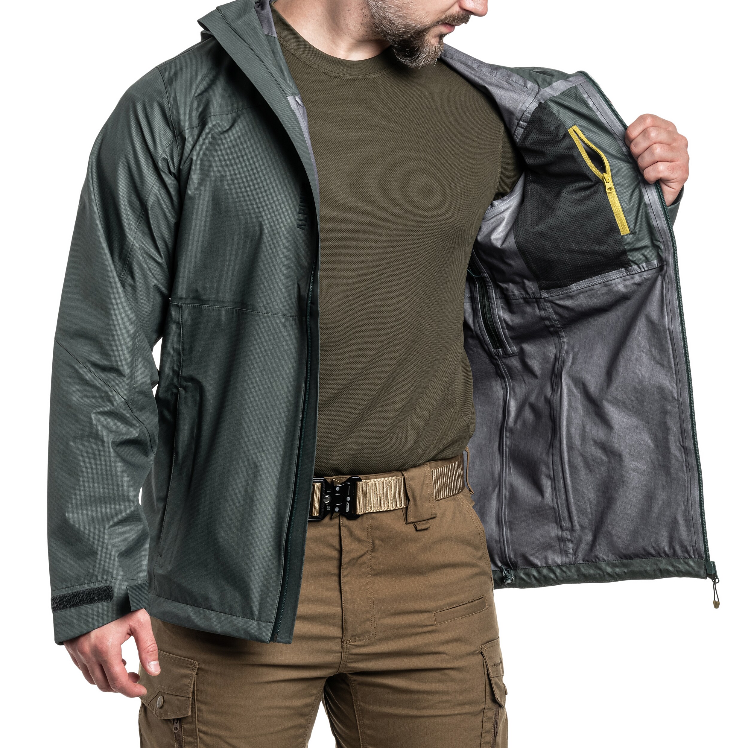 Alpinus Softshell Nookat kabát - Zsályazöld