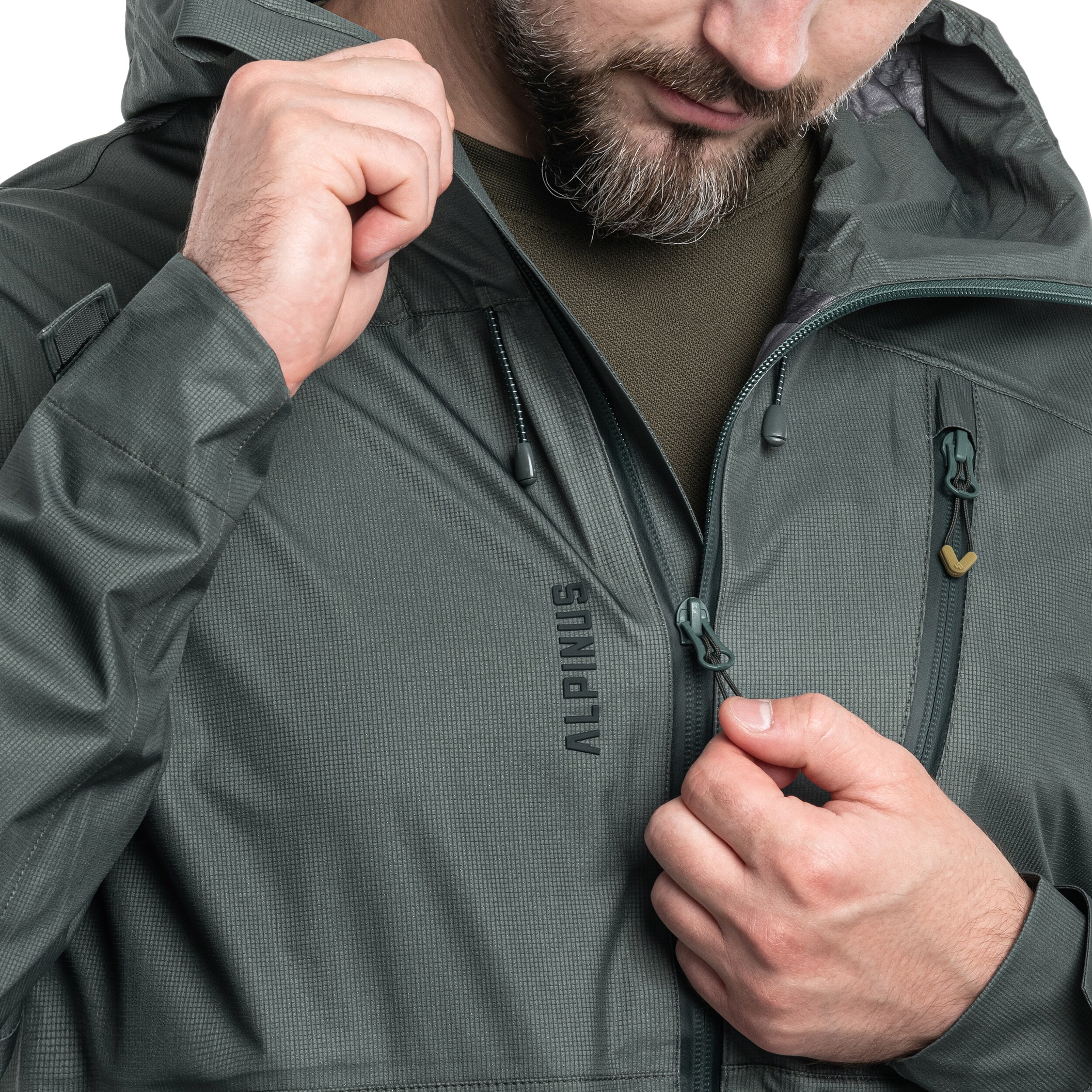 Alpinus Softshell Nookat kabát - Zsályazöld