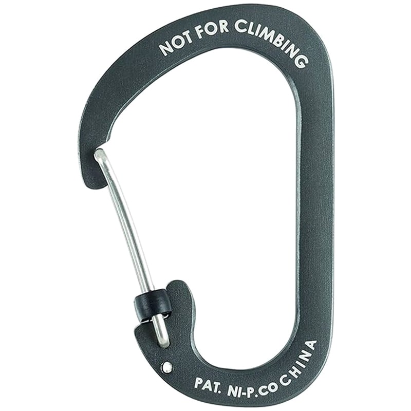 Nite Ize SlideLock 4 Aluminum karabiner - Charcoal