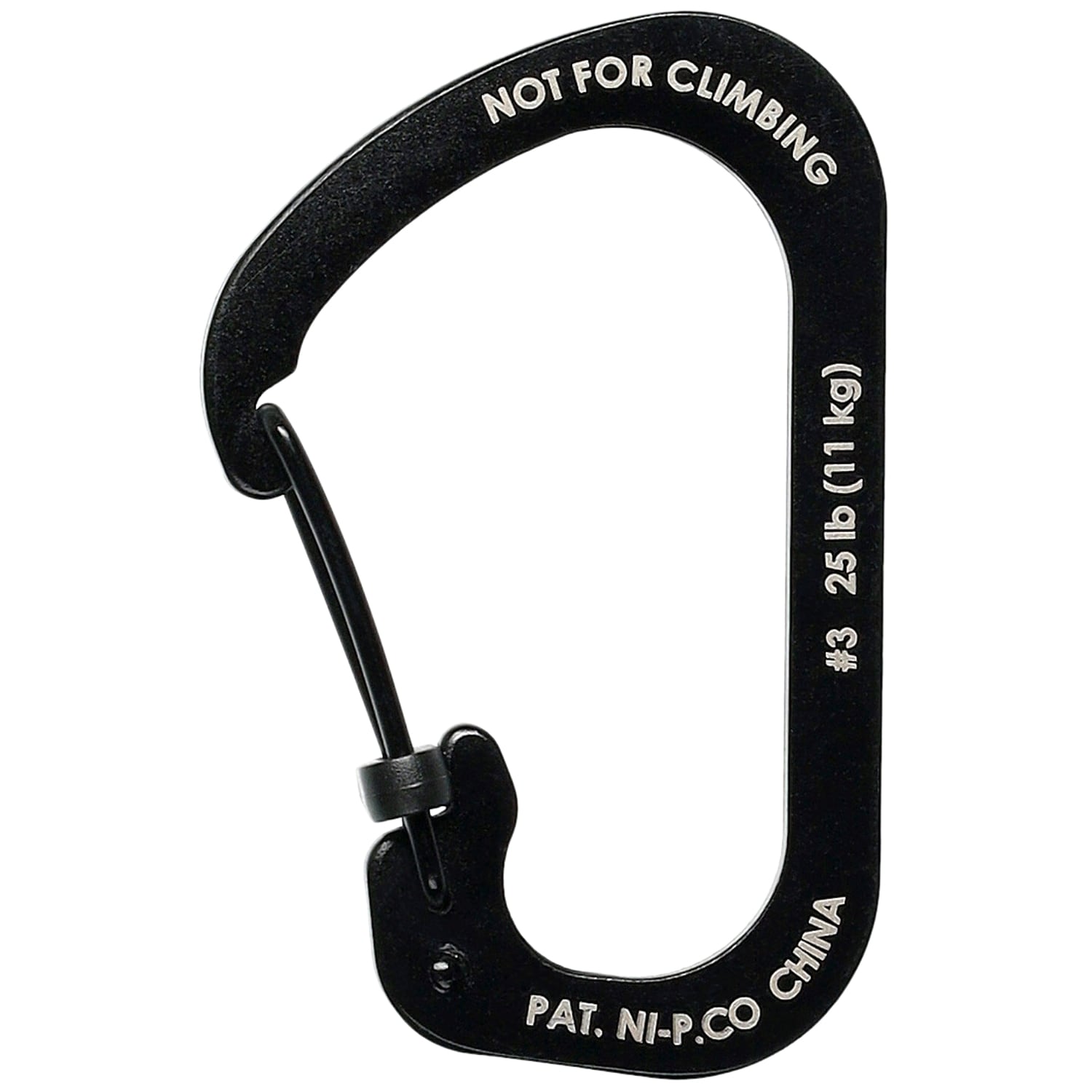Nite Ize SlideLock 3 Stainless Steel karabiner - Black