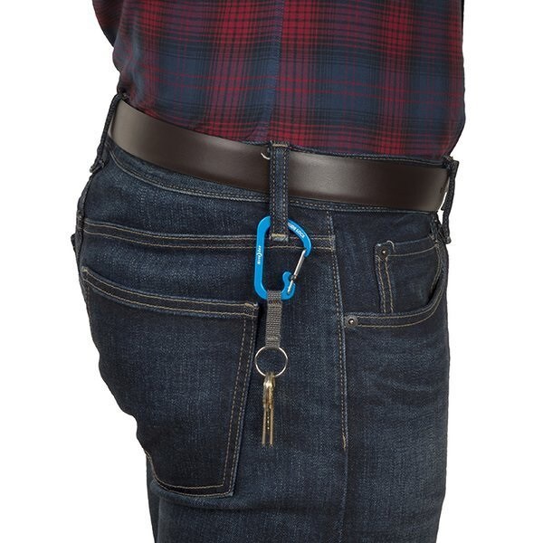 Nite Ize SlideLock Key Ring Aluminum kulcstartó karabinerrel - Blue