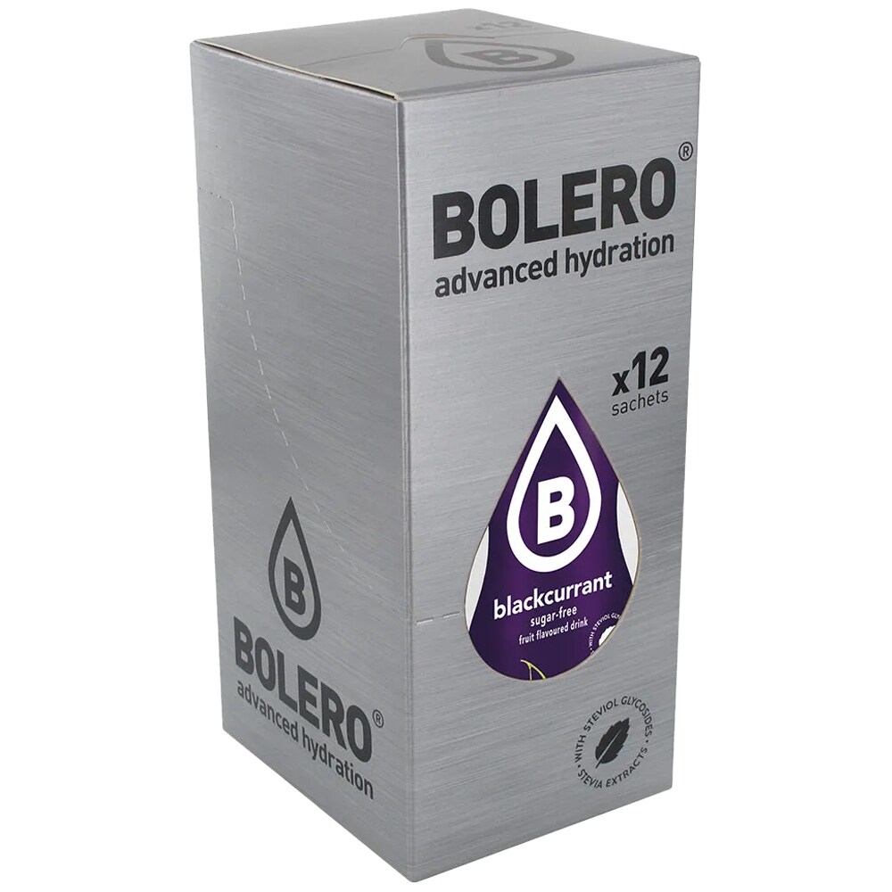 Bolero Blackcurrant por állagú szteviával édesített ital 9 g - 12 db