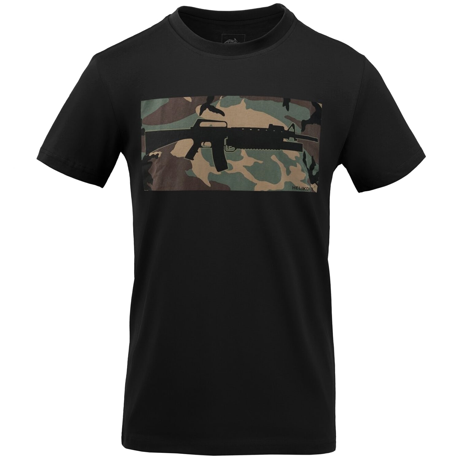 Helikon 16/203 Combo T-shirt póló - Black/US Woodland