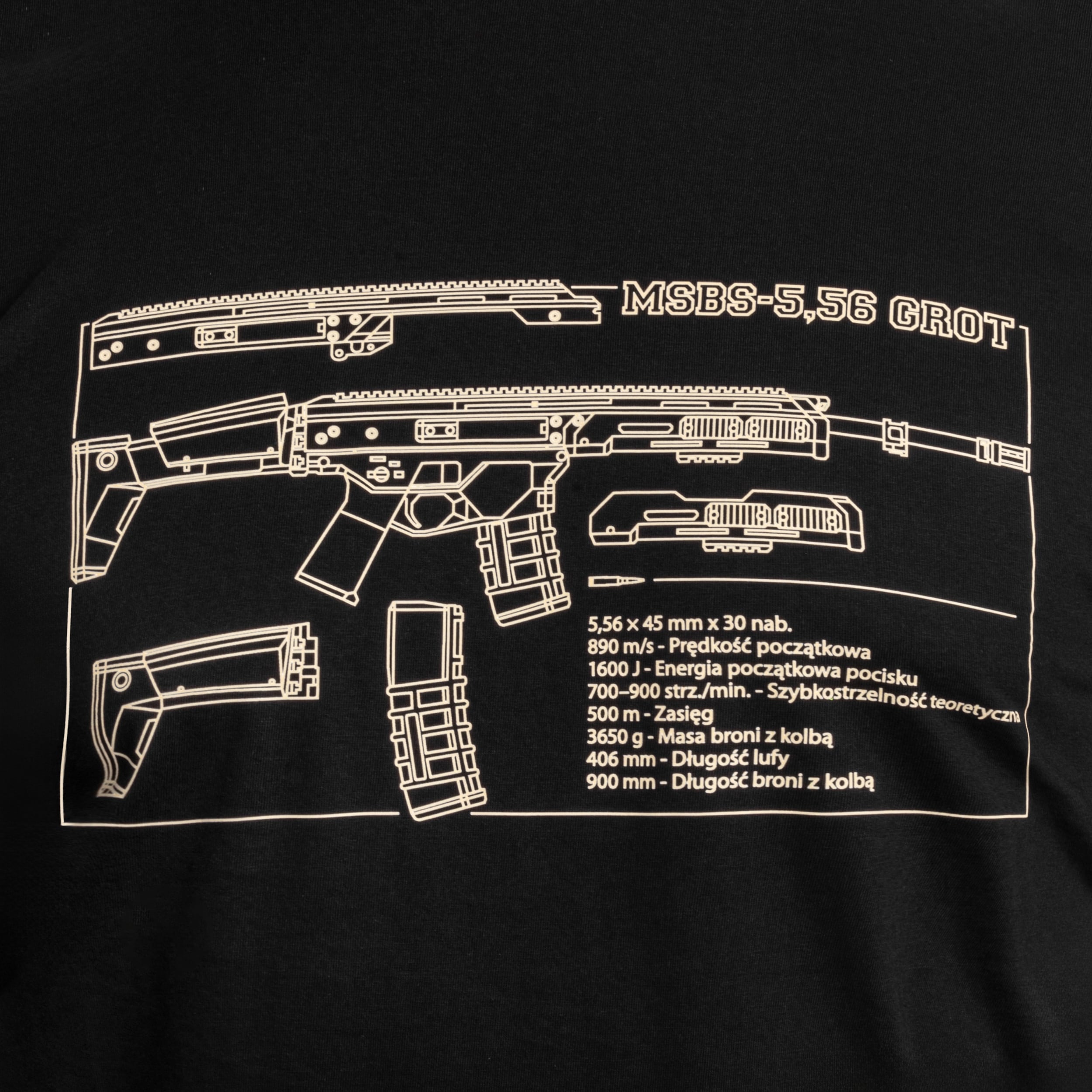 Grot T-shirt póló - Black