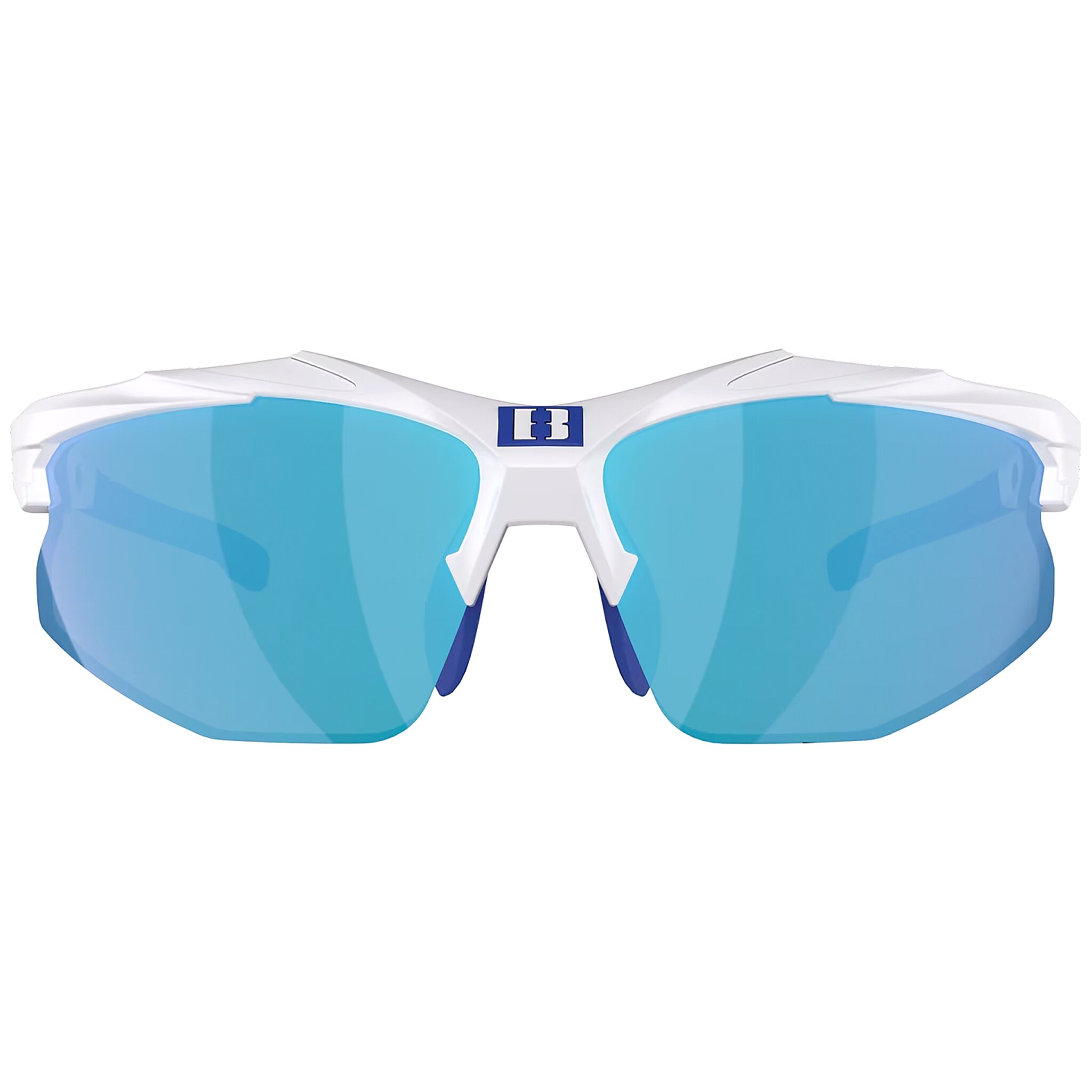 Bliz Hybrid szemüveg - Shiny White/Smoke Blue/Orange, Clear