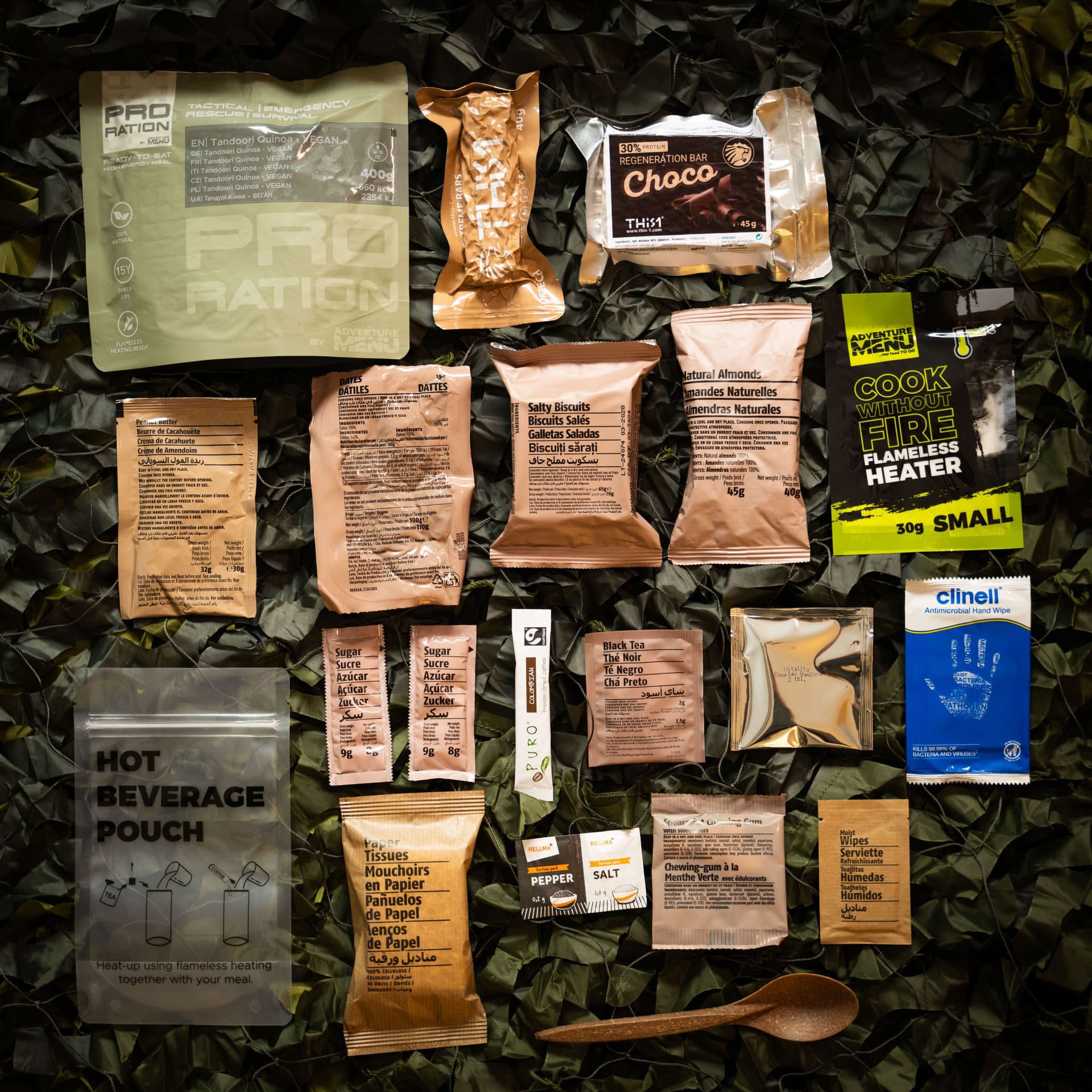 Pro Ration Ultimate Tactical Ration Half-Day élelmiszeradag - Vege