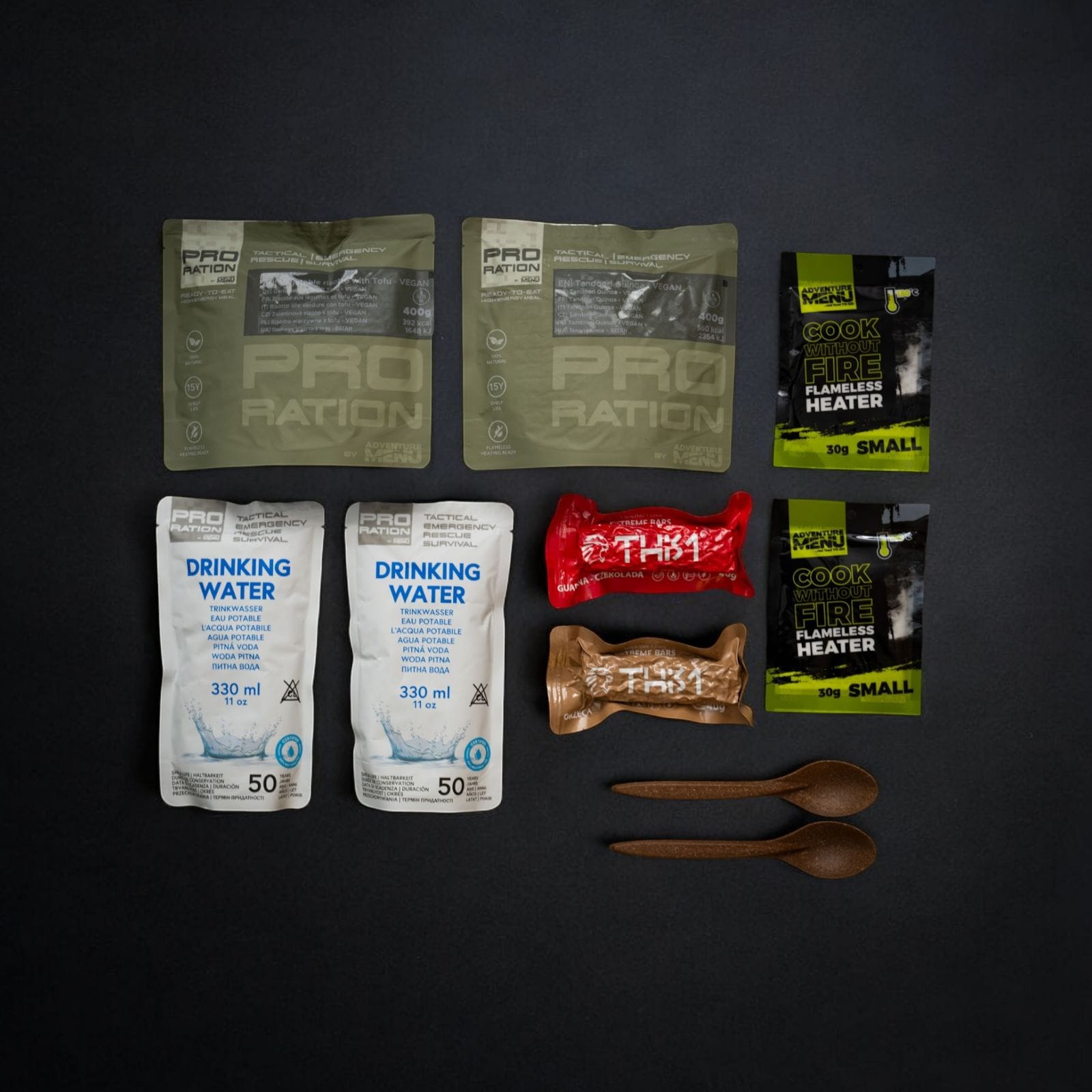 Pro Ration Emergency Food/Water pack élelmiszeradag - Menu Vege