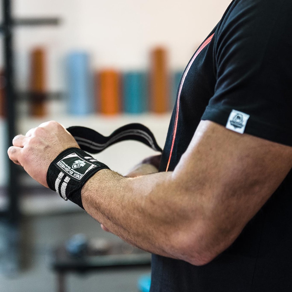 DBX Bushido rugalmas csuklószorító - Fekete-fehér