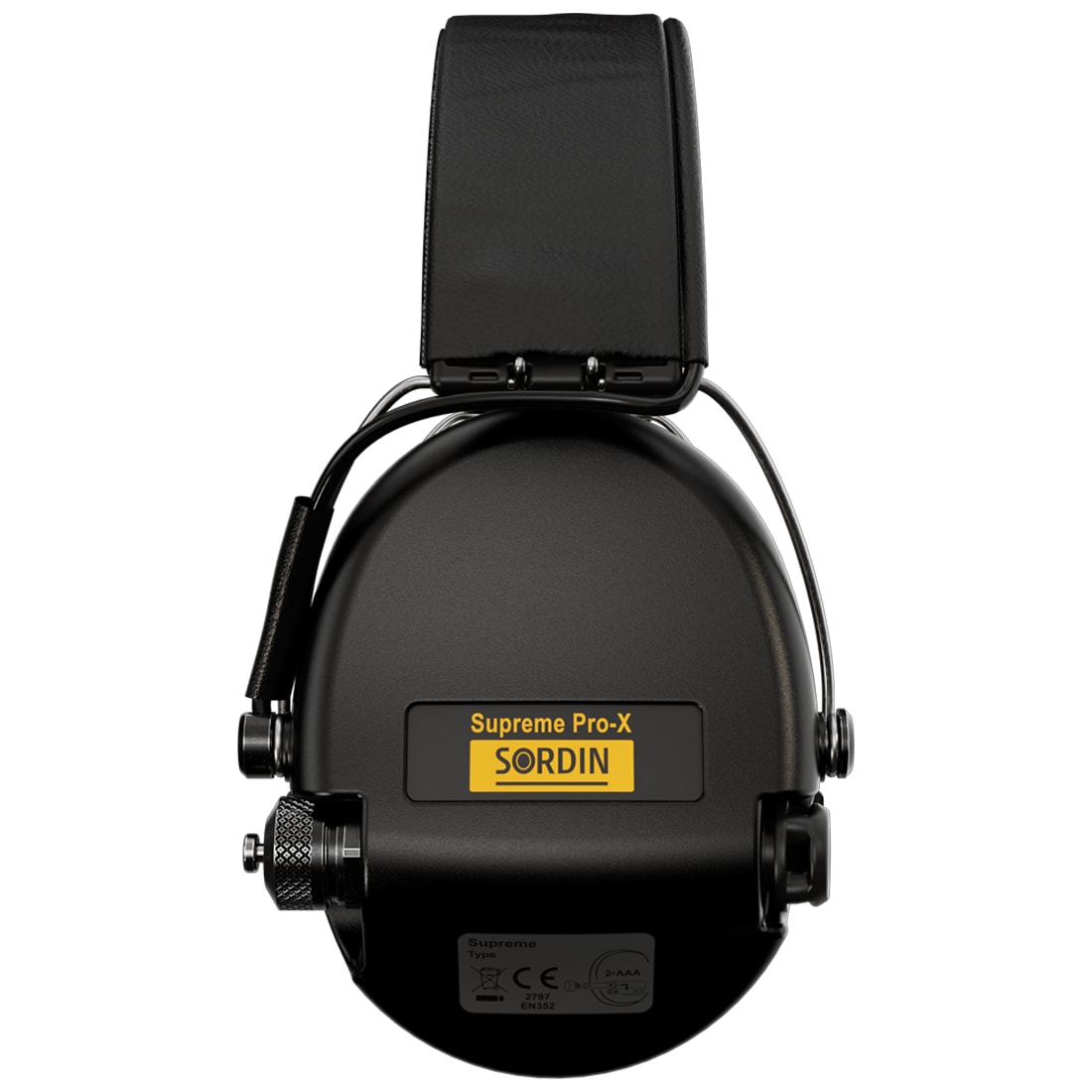 Sordin Supreme Pro-X Gel Leather aktív hallásvédő - Black