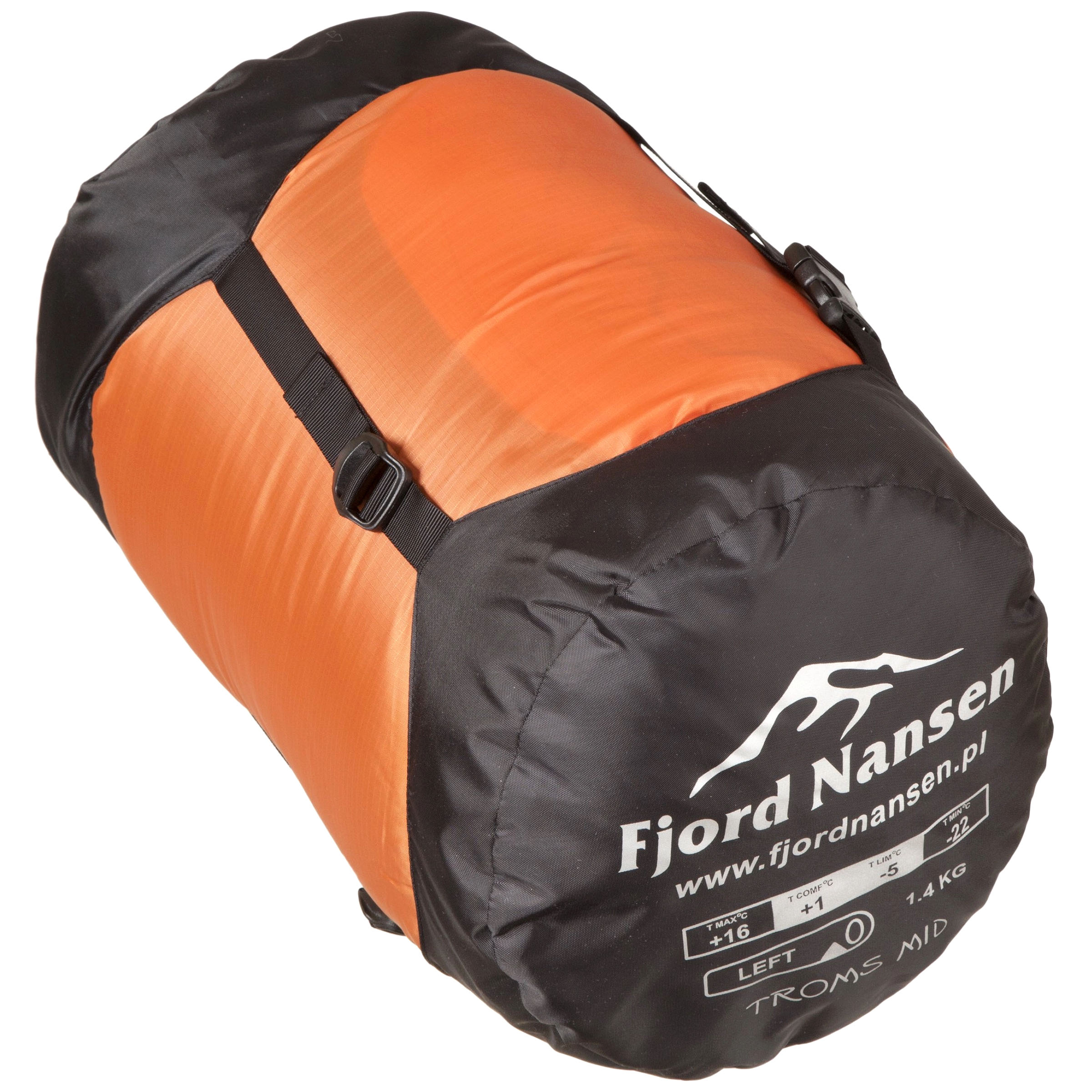 Fjord Nansen Troms XL hálózsák Carnelian 1550 g - jobb oldalra nyíló