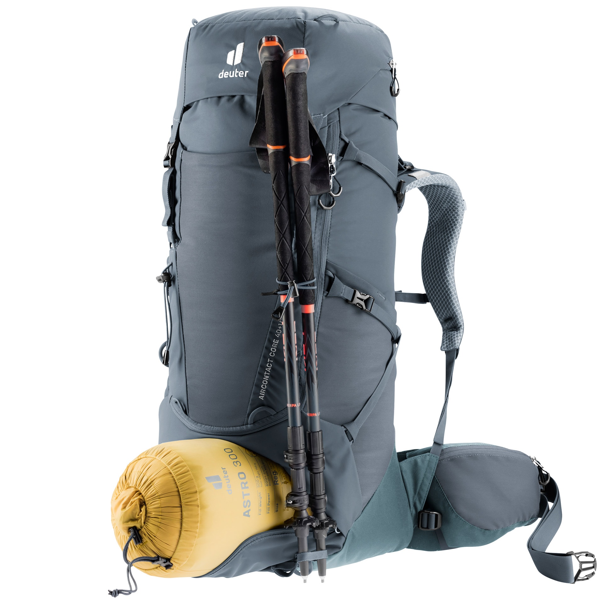 Deuter Aircontact Core túrahátizsák 40+10 l - Graphite-shale