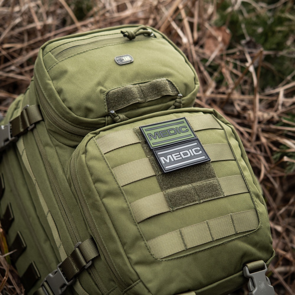 M-Tac Medic PVC orvosi felvarró - Black/Olive